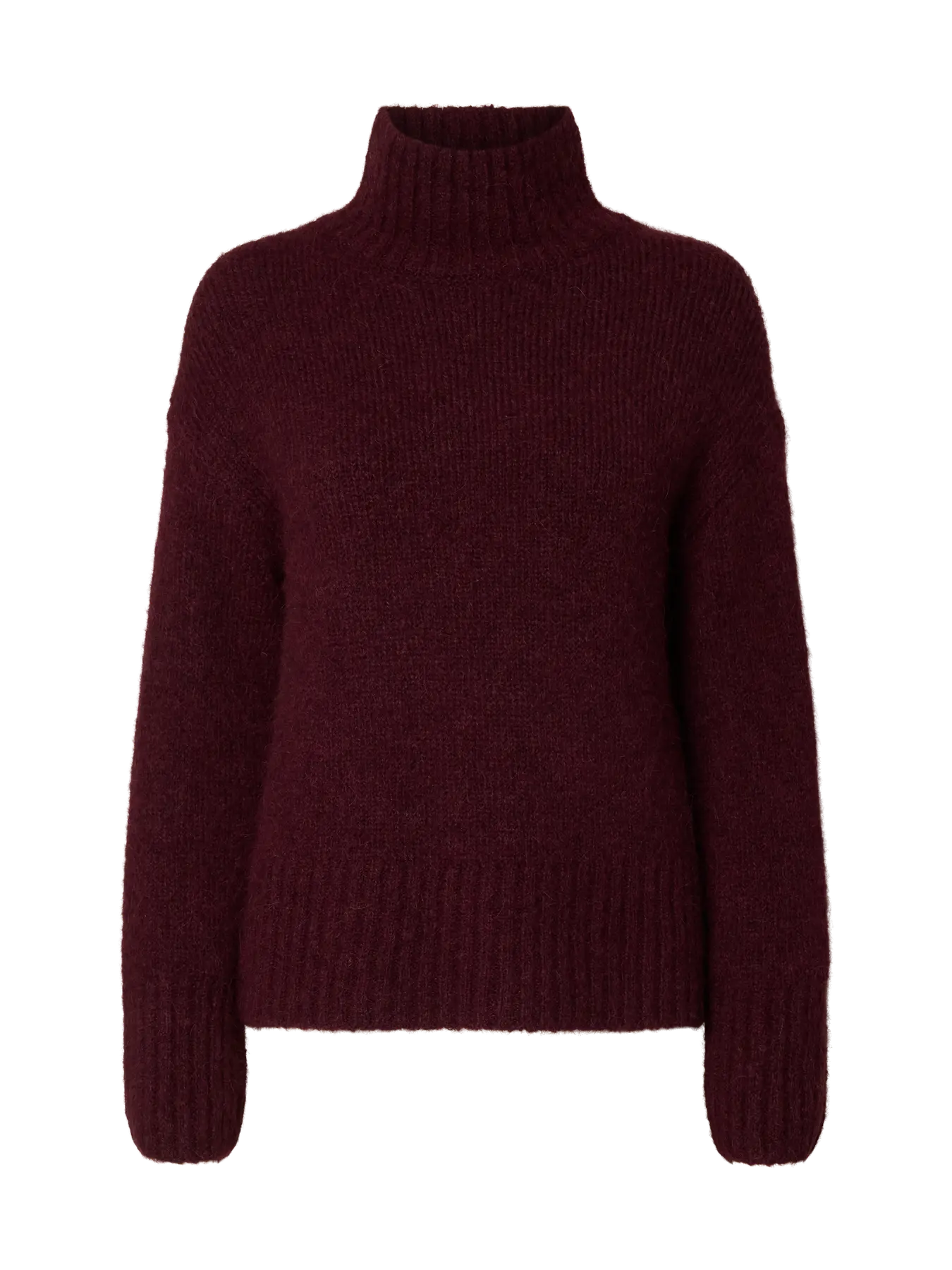 SLFgabriella LS Knit High Neck - Fig