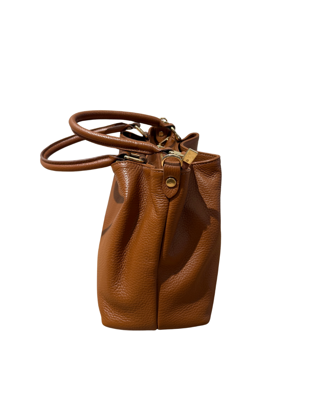 Leather Bag Medium - Cognac