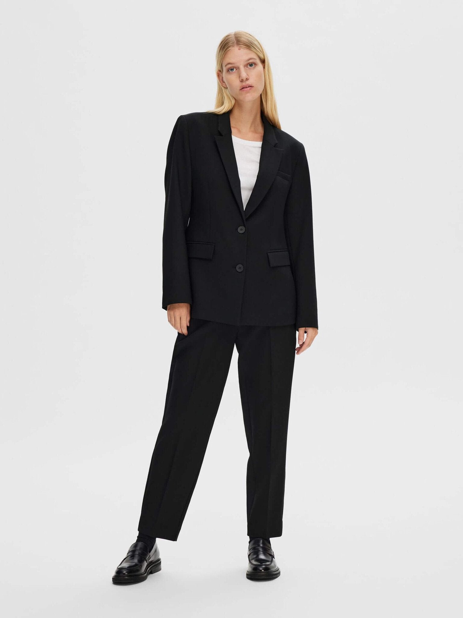 SLFRita-Ria MW Crop Pant Black Noos
