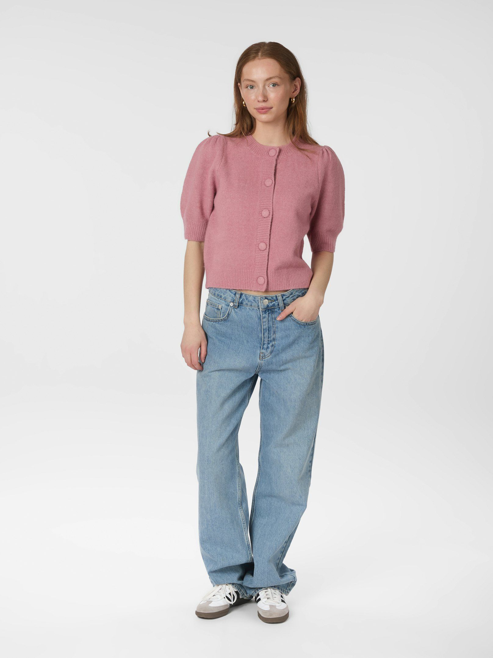 Trudy Knit Cardigan - Rose