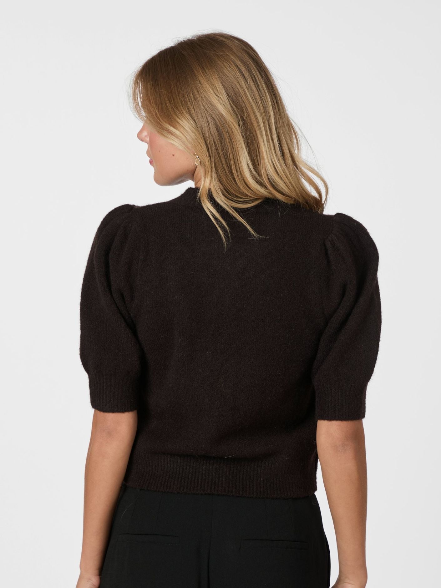 Trudy Knit Cardigan - Dark Brown