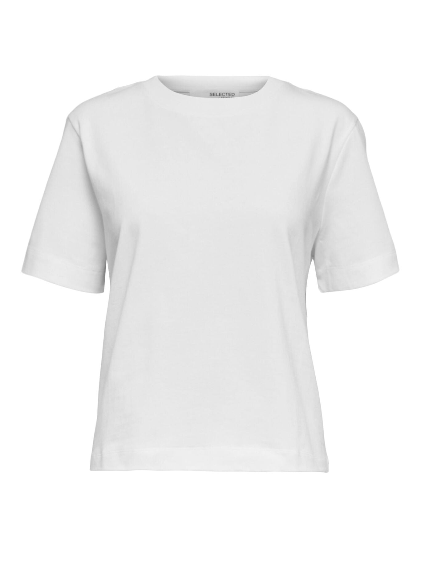 SLFEssential ss boxy - Bright White