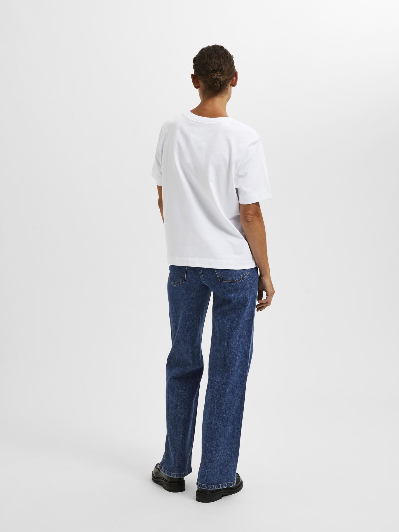 SLFEssential ss boxy - Bright White