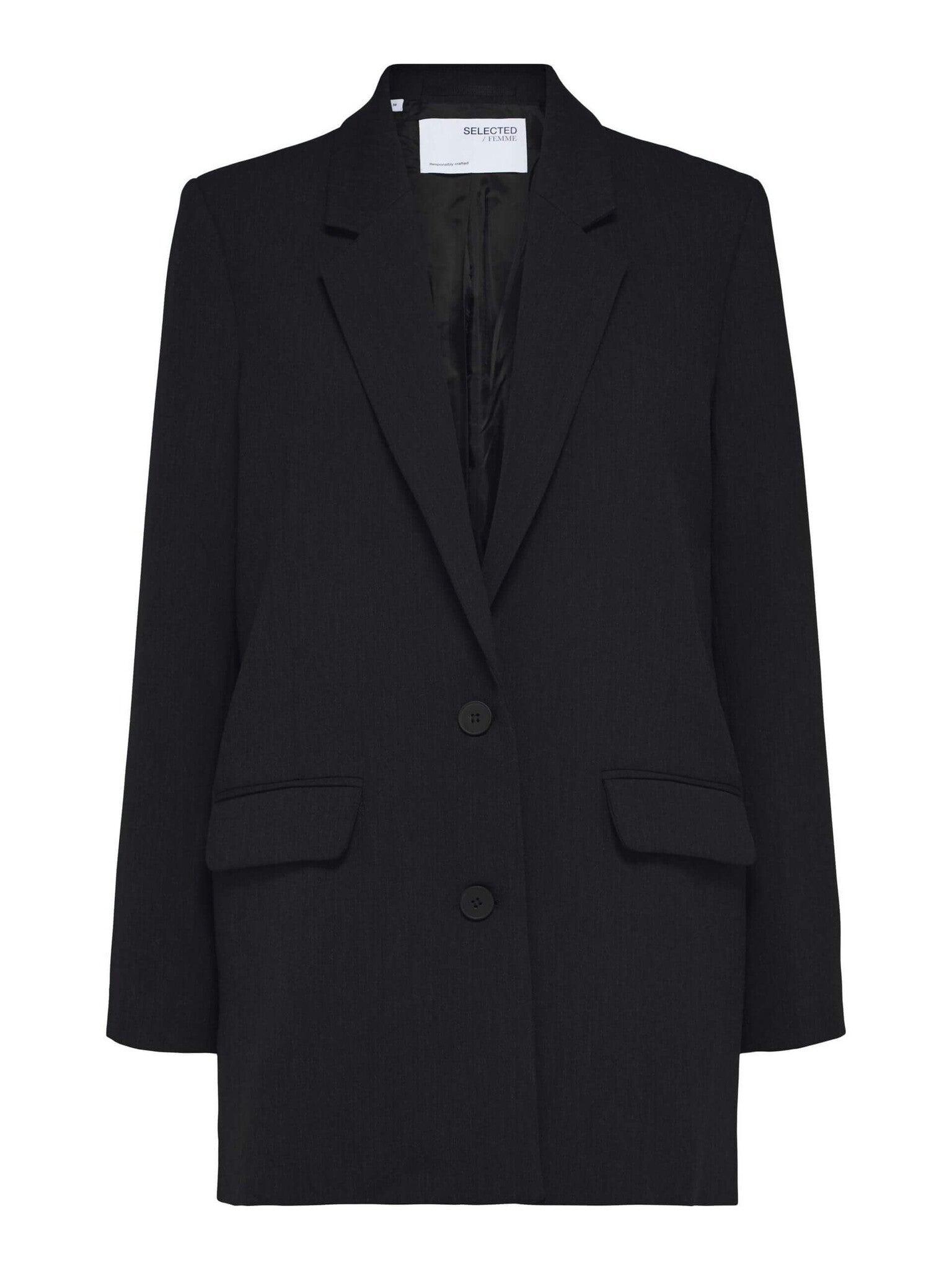SLFRita ls relaxed blazer black noos