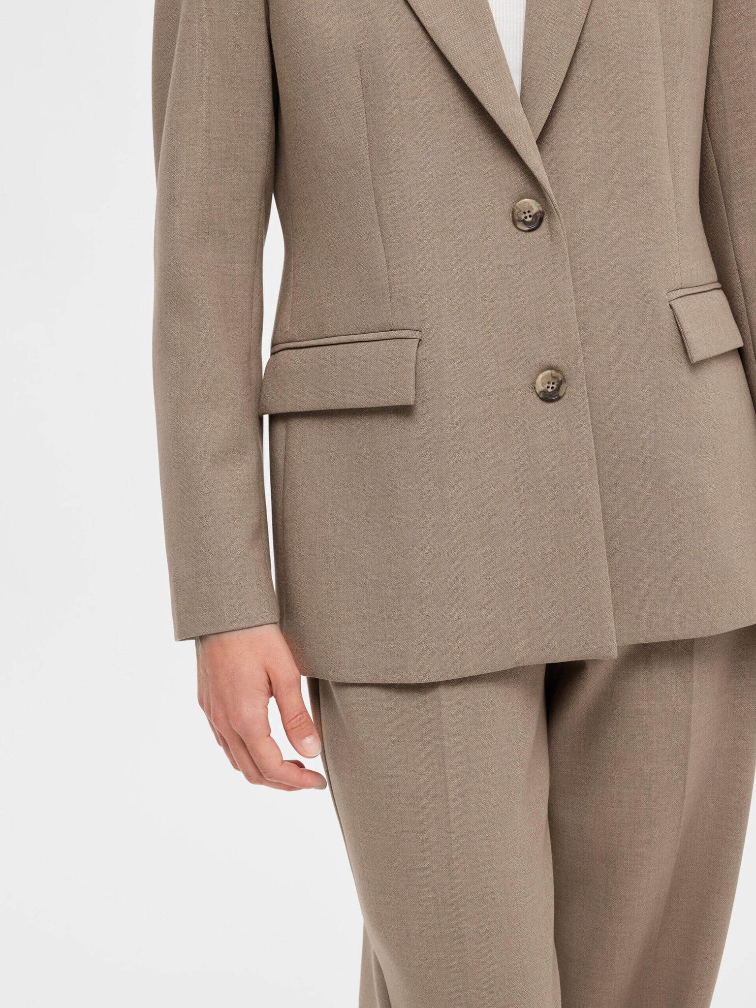 SLFRITA classic blazer - camel mel.