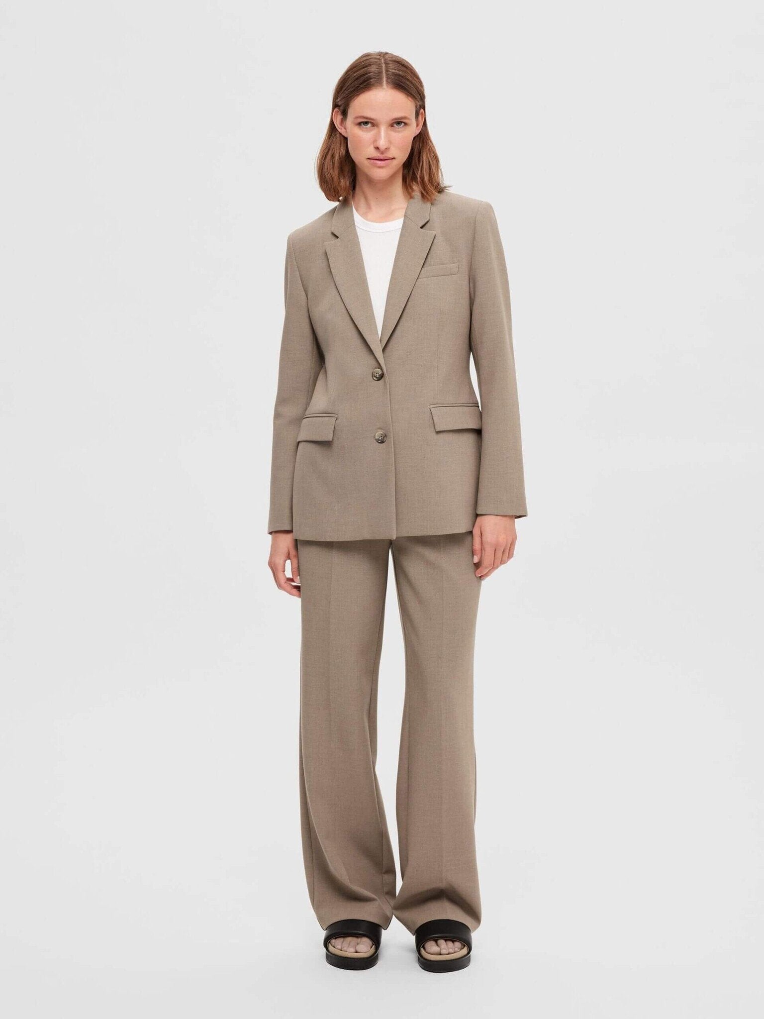 SLFRITA classic blazer - camel mel.
