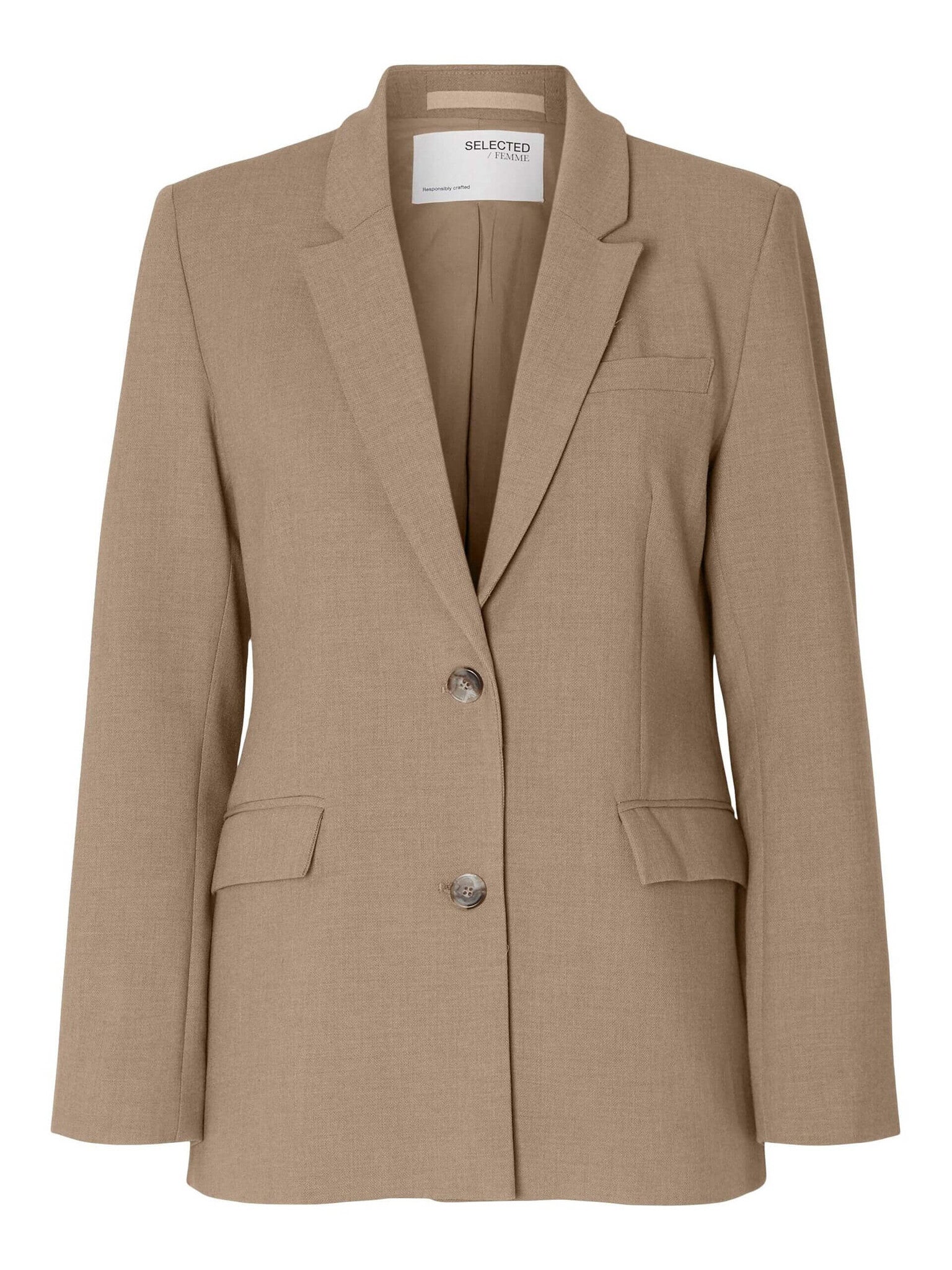 SLFRITA classic blazer - camel mel.