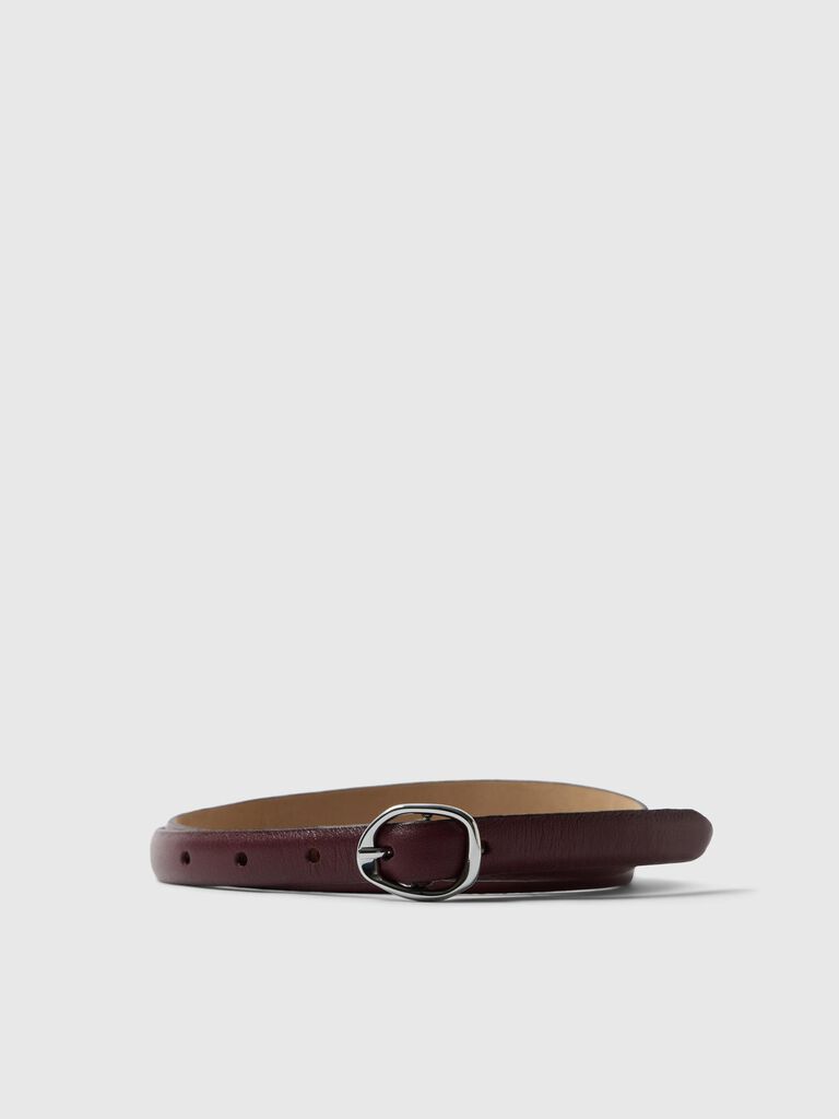 Slffeline slim leather belt - Fig