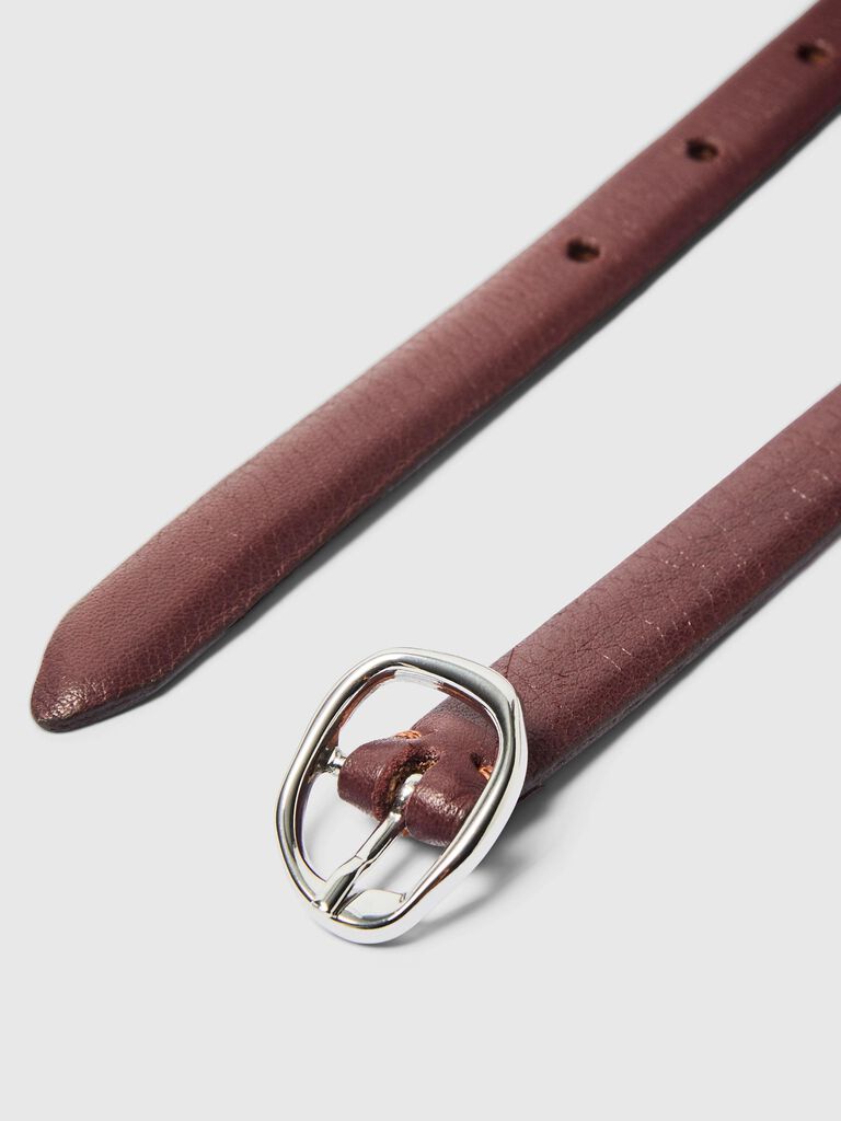 Slffeline slim leather belt - Fig