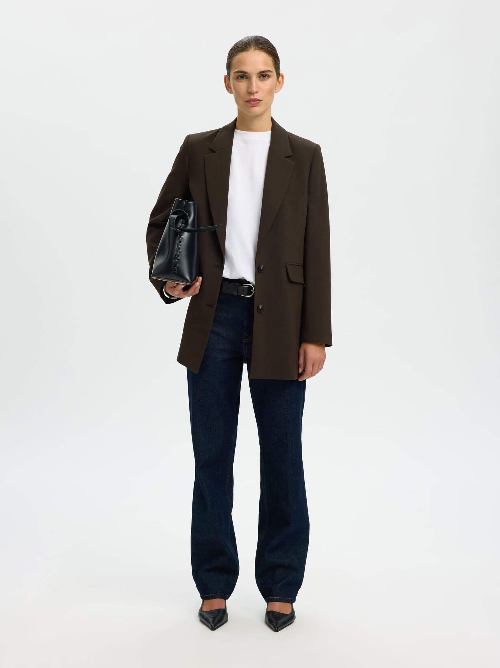 SLWcolwoman 2/4 Oversized Tee - Bright White