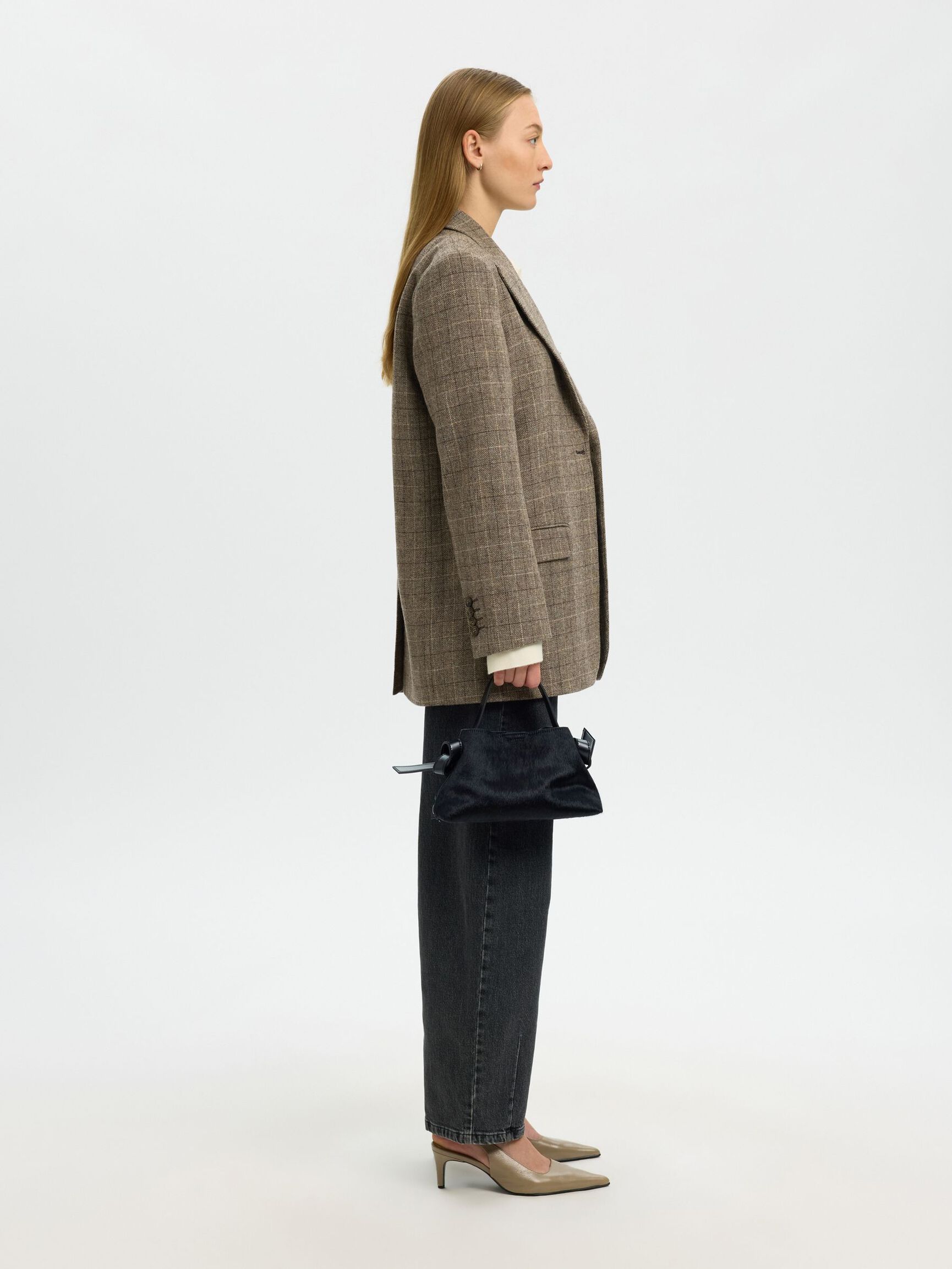 SLFstella Mini Cow Bag - Black