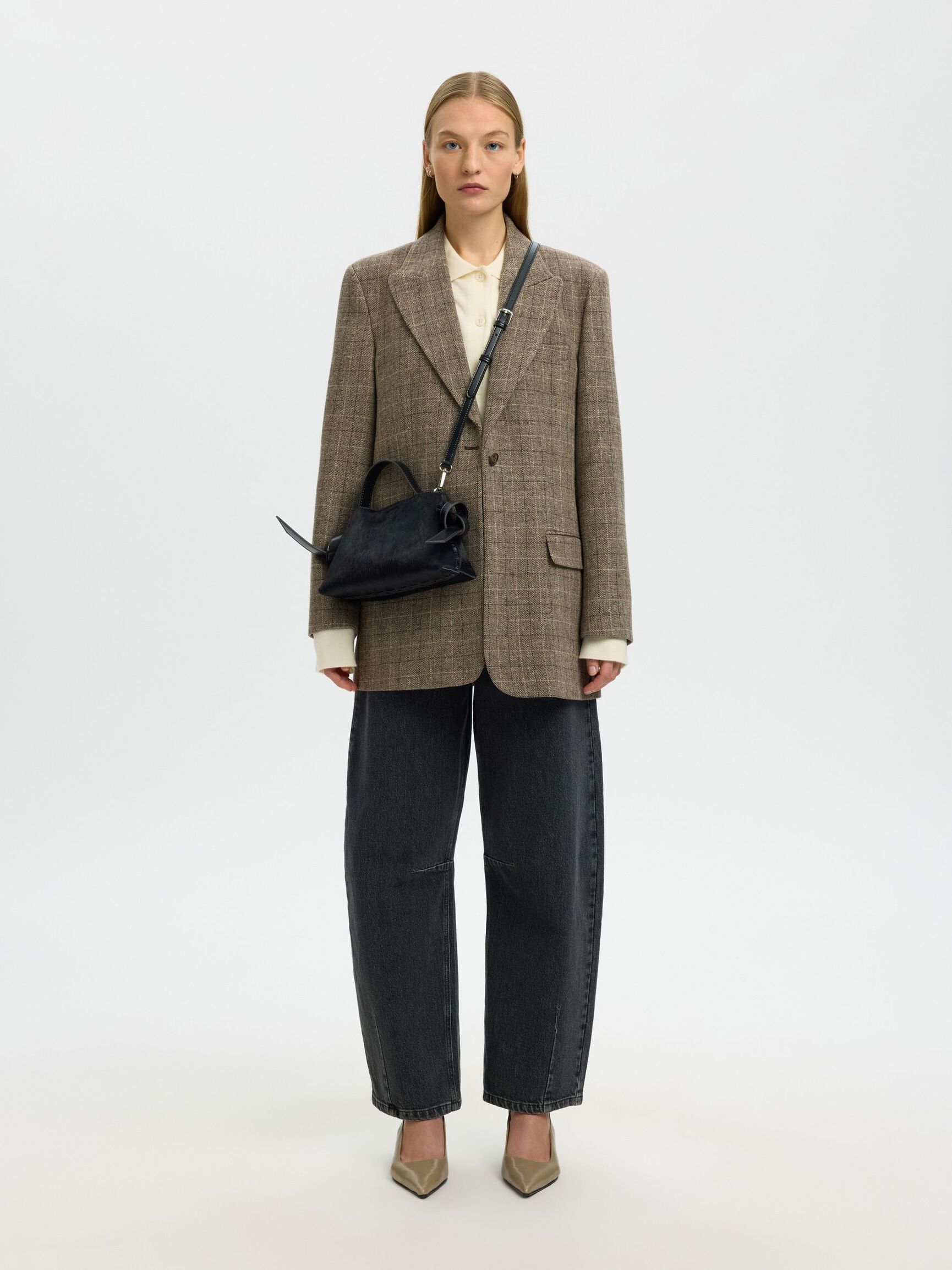 SLFstella Mini Cow Bag - Black