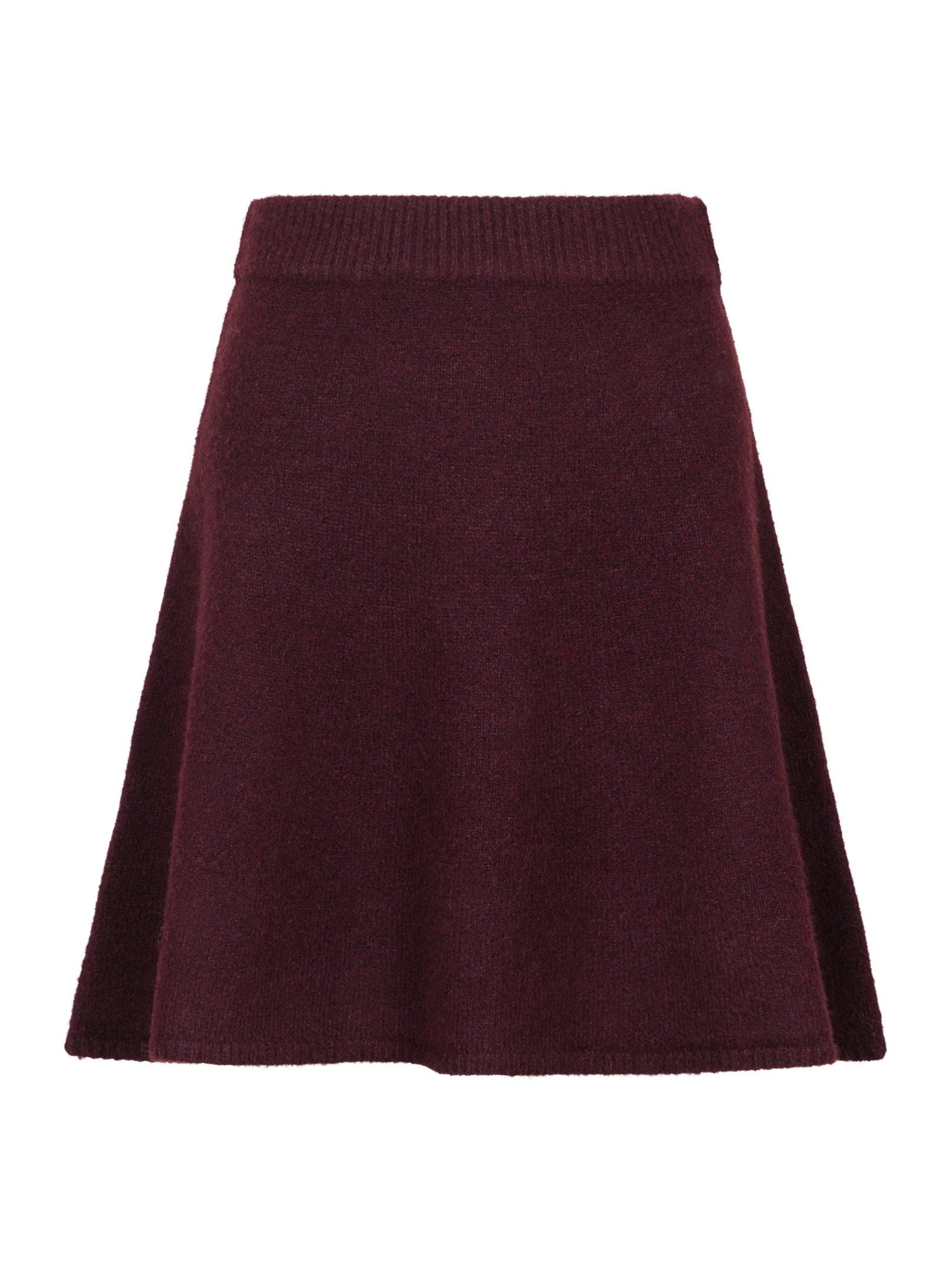 Gisa Knit Skirt - Burgundy