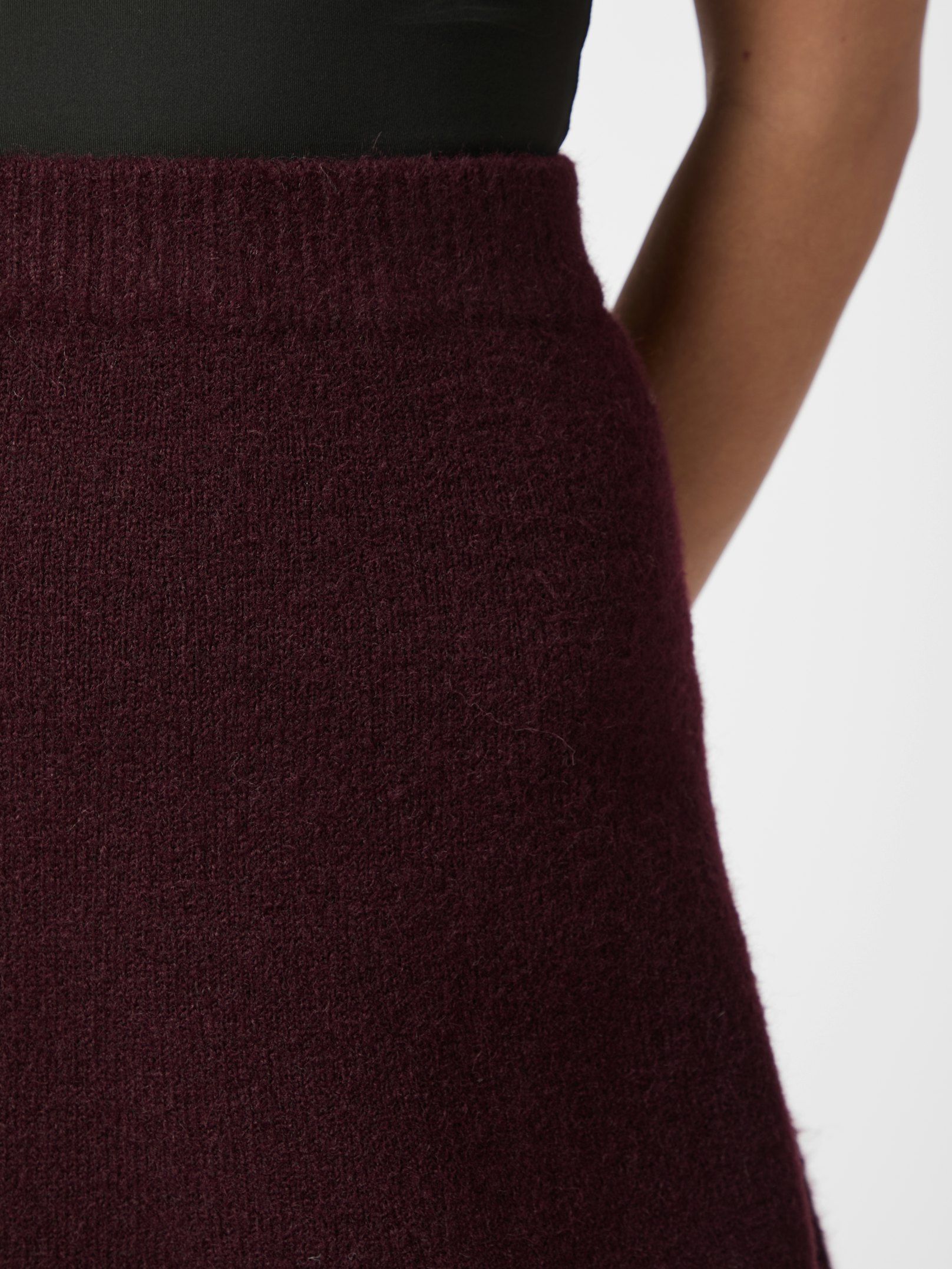 Gisa Knit Skirt - Wine