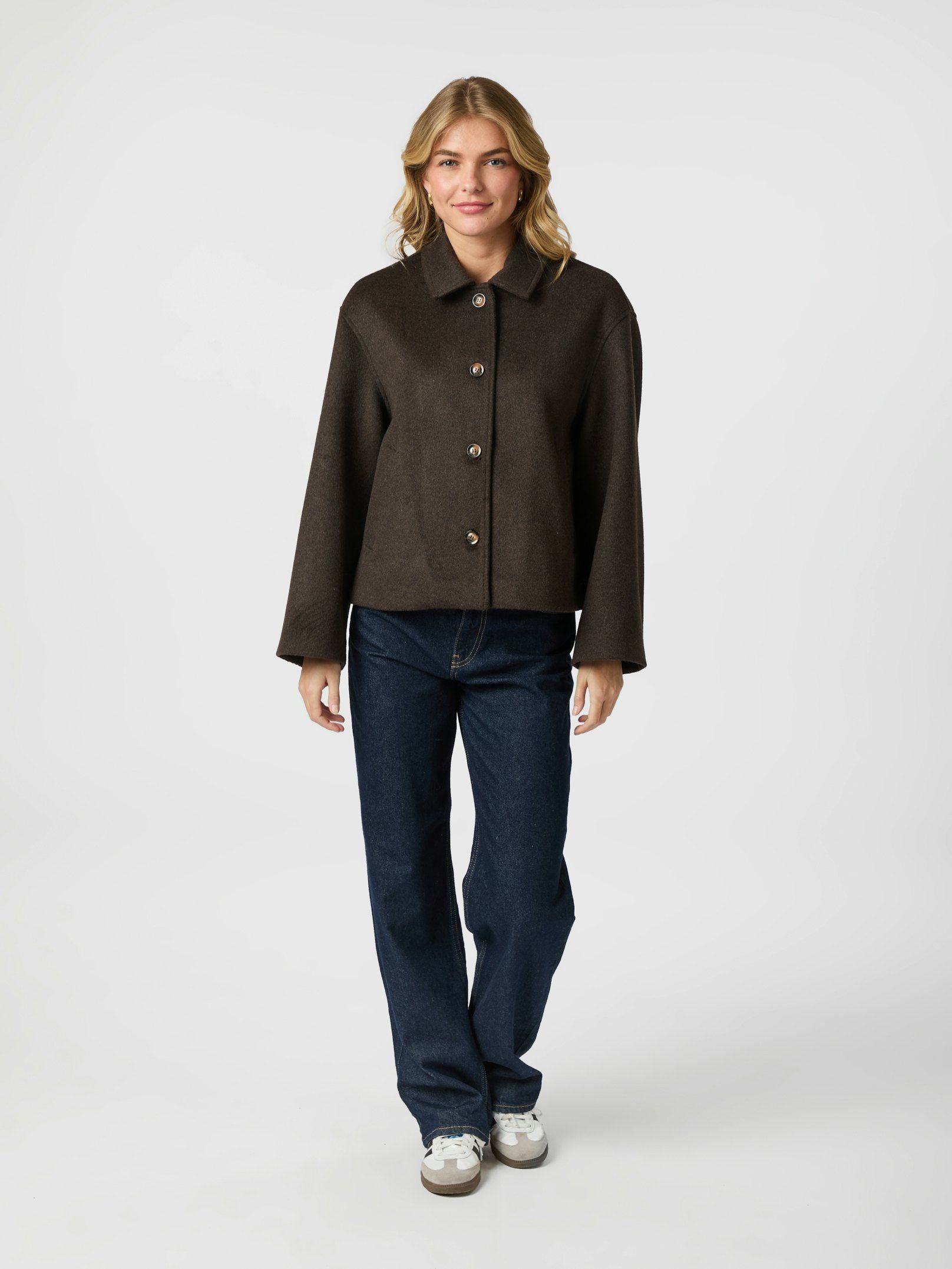 Hamro Wool Jacket - Chocolate Brown