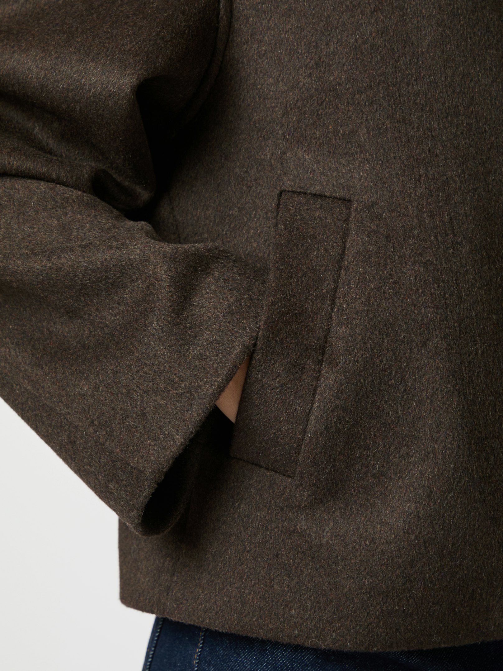 Hamro Wool Jacket - Chocolate Brown