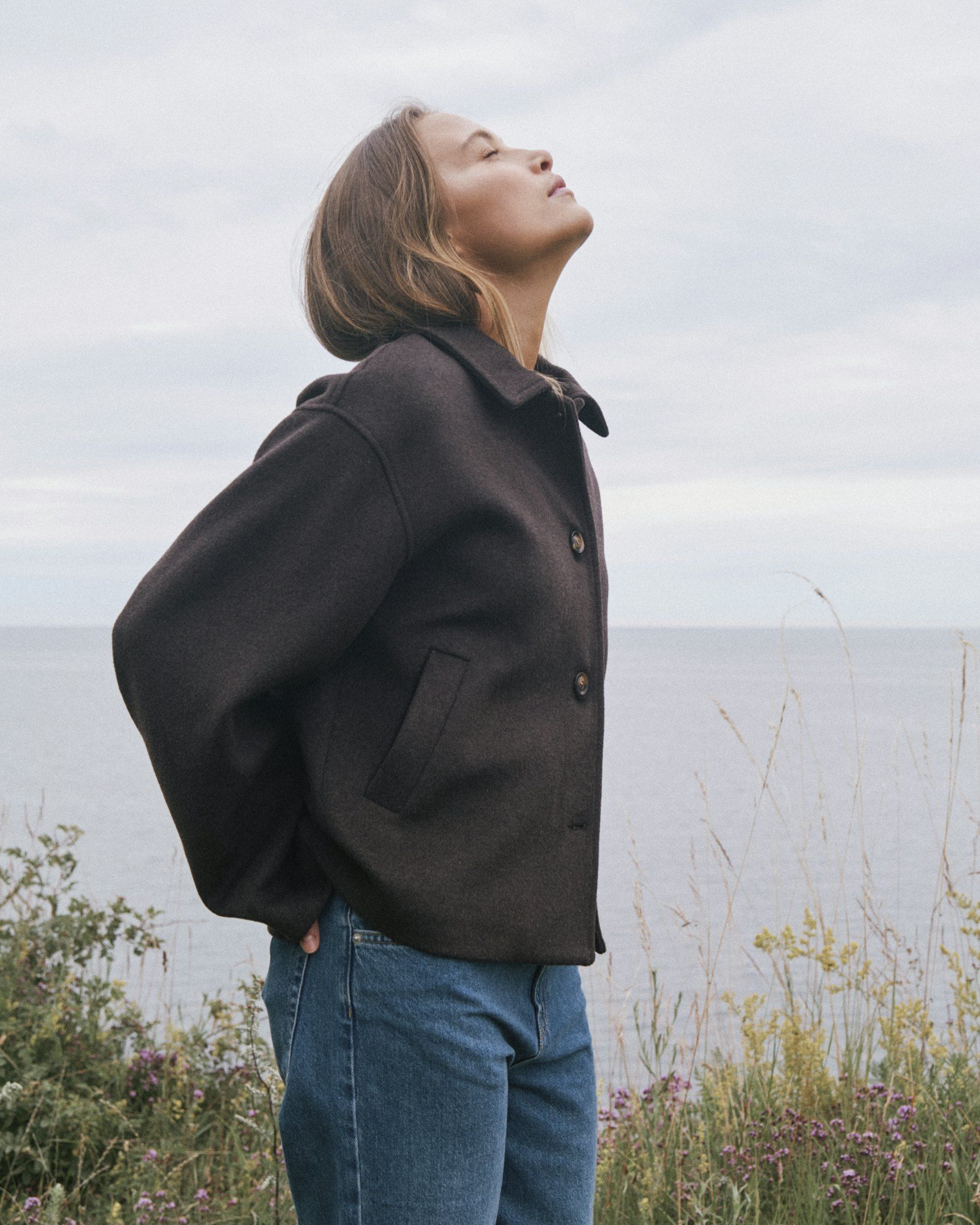 Hamro Wool Jacket - Chocolate Brown