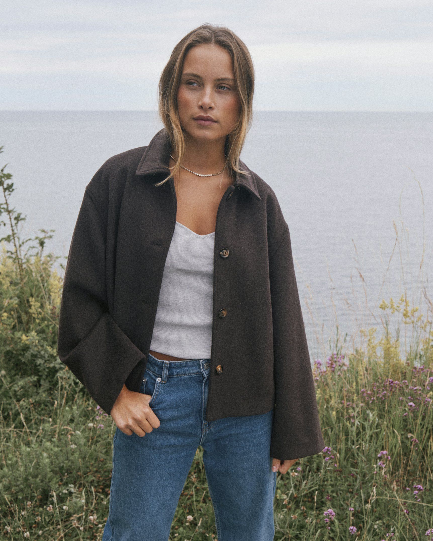 Hamro Wool Jacket - Chocolate Brown