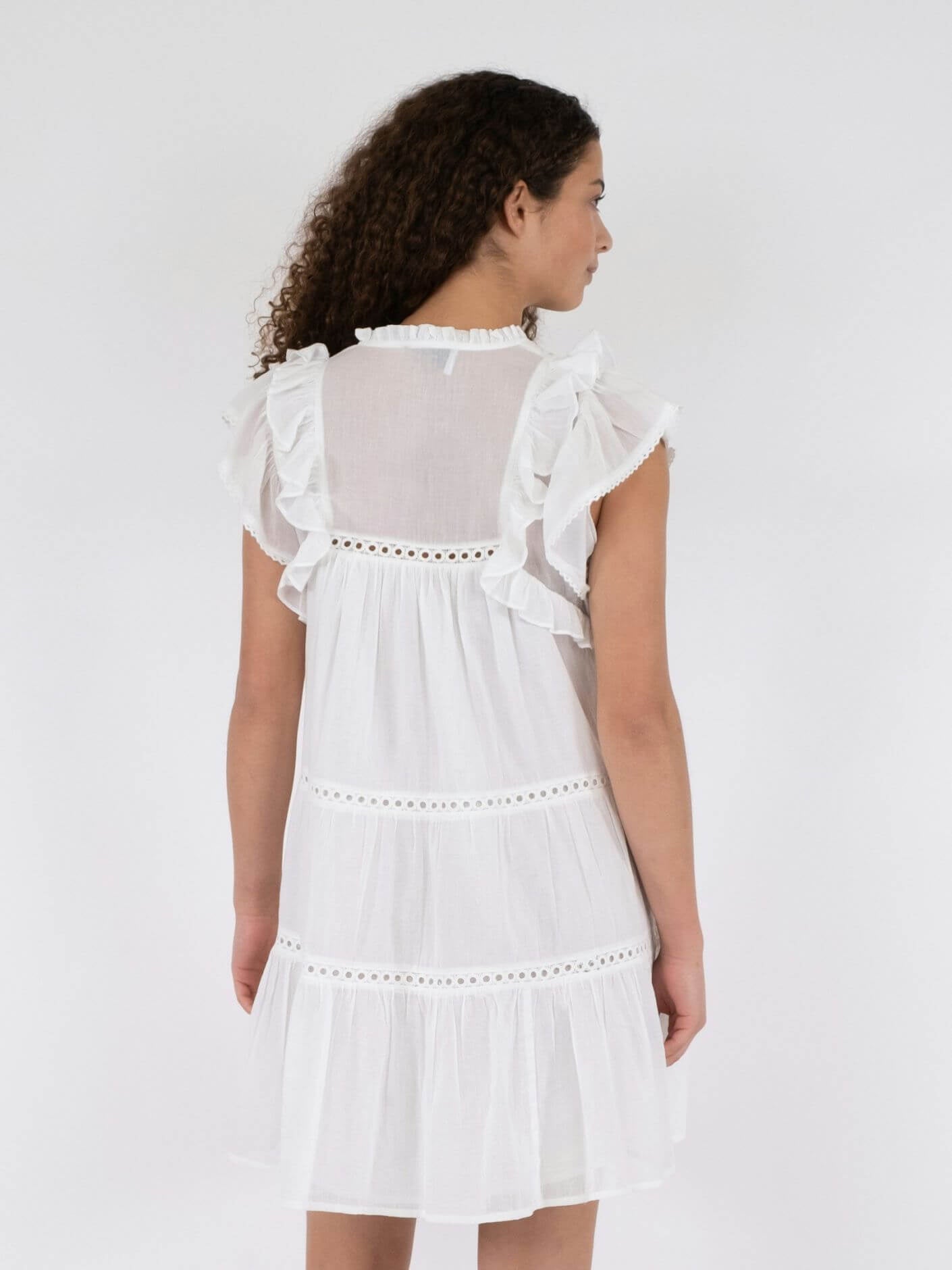 Jamma S voile Dress - white