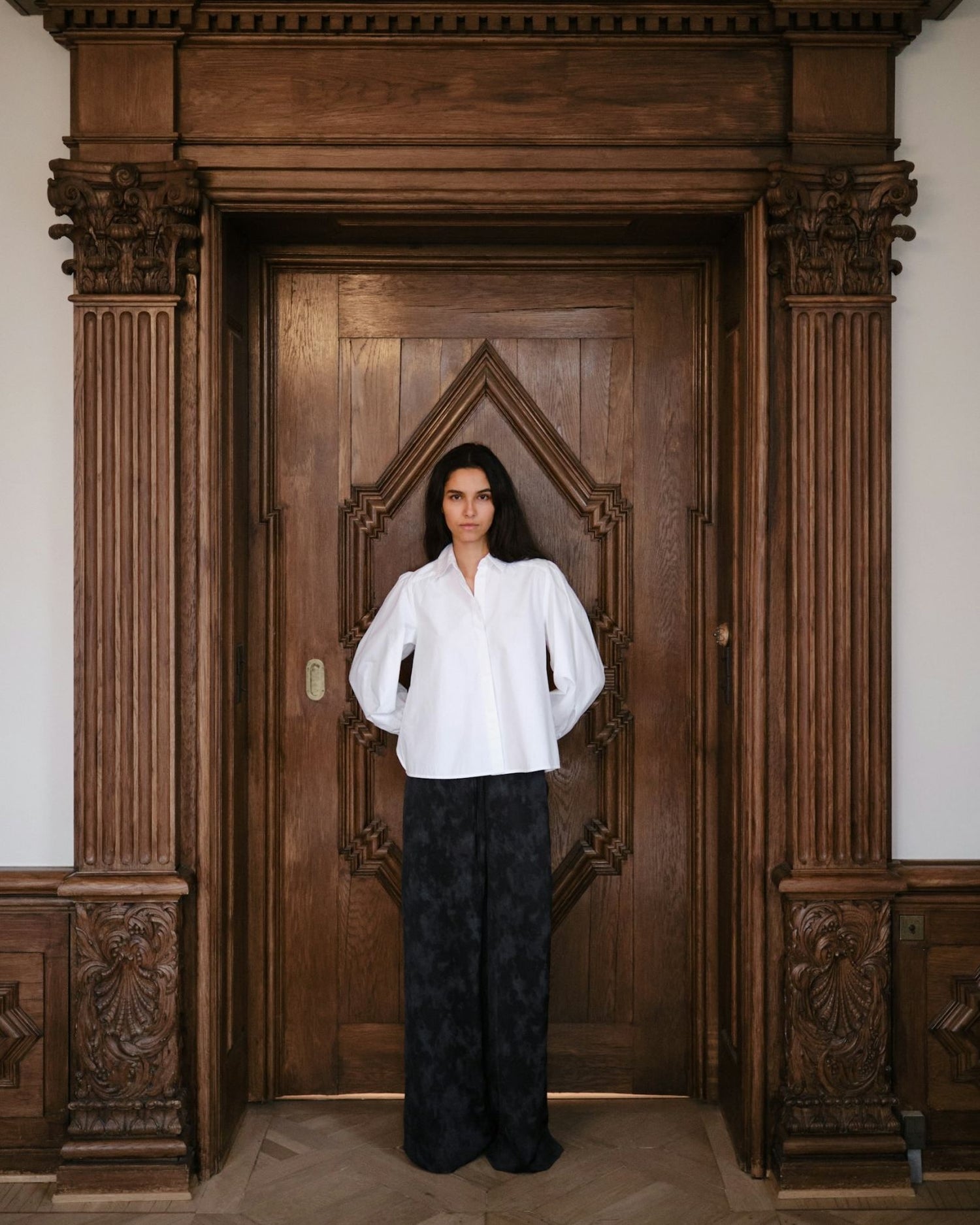 Milda C Poplin Shirt - White