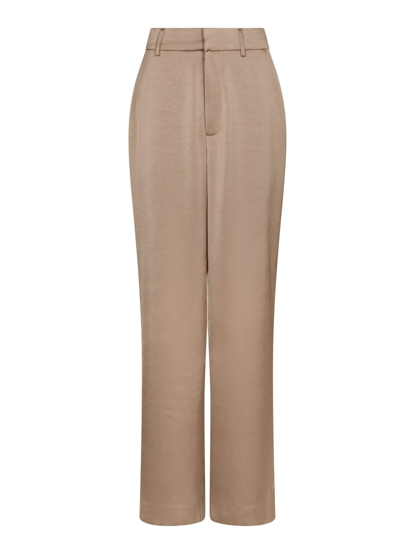 Emmet Heavy Sateen Pants - Dark Taupe