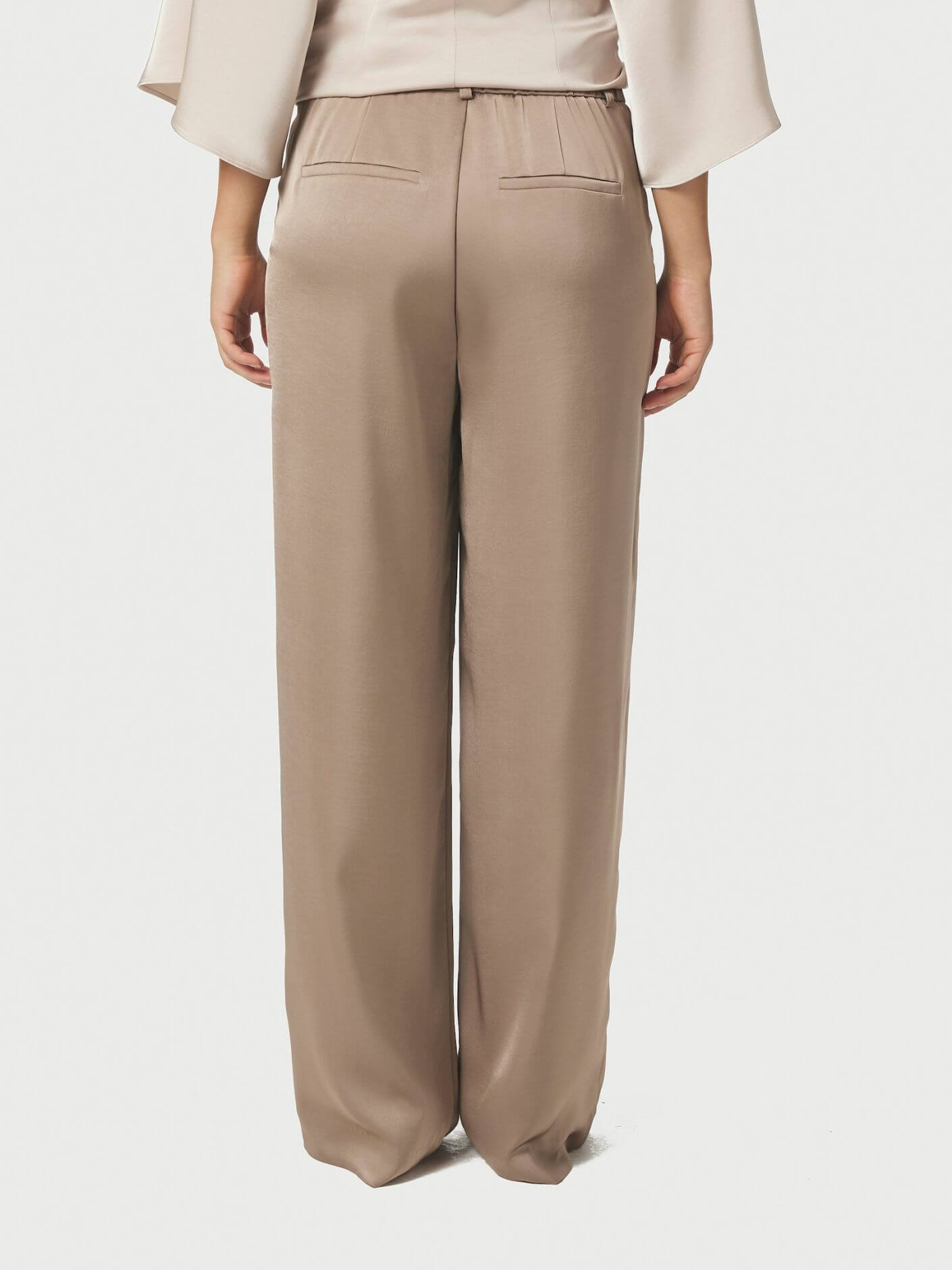 Emmet Heavy Sateen Pants - Dark Taupe