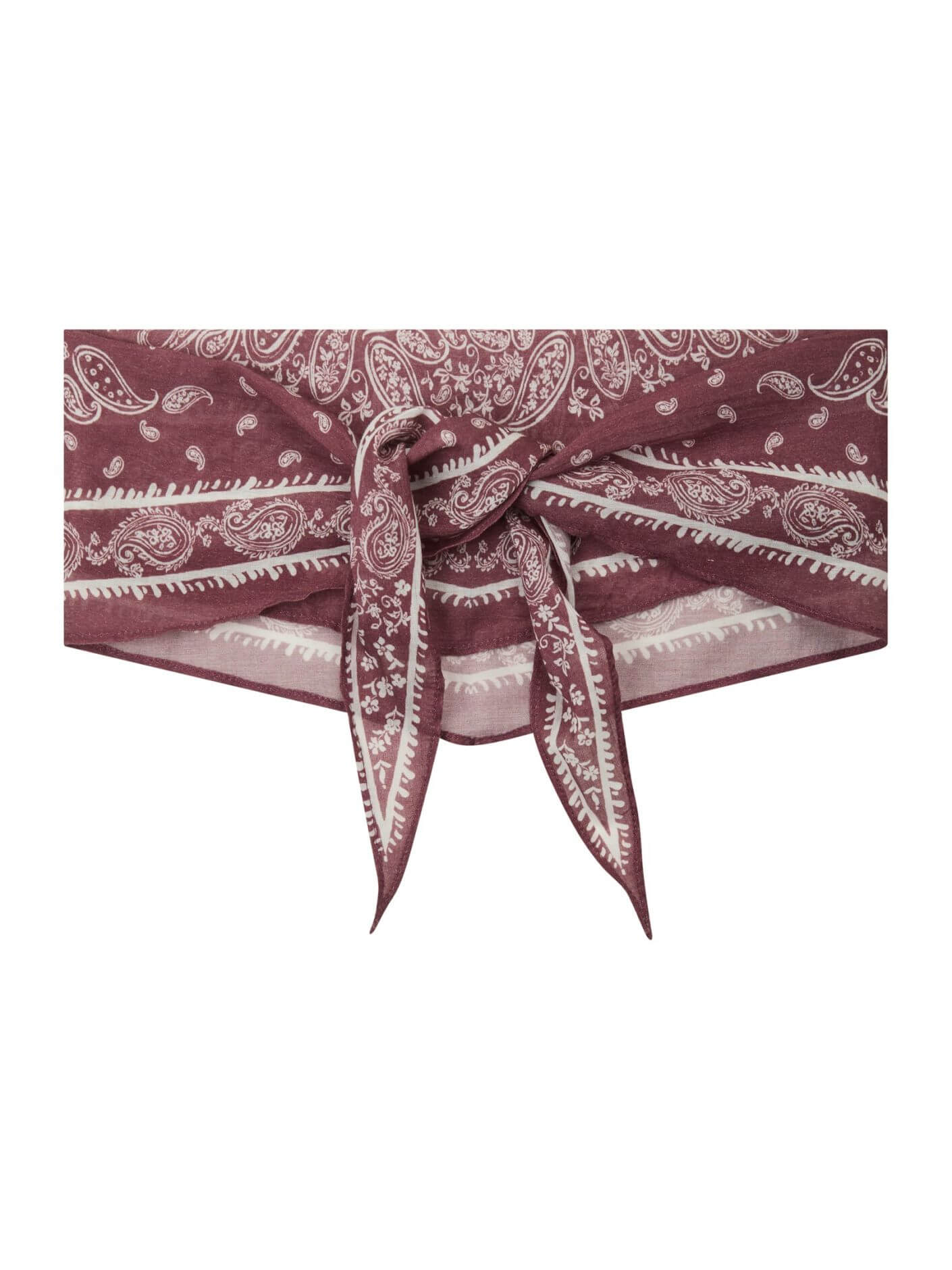 Kinessa Paisley Scarf - Dark Rose