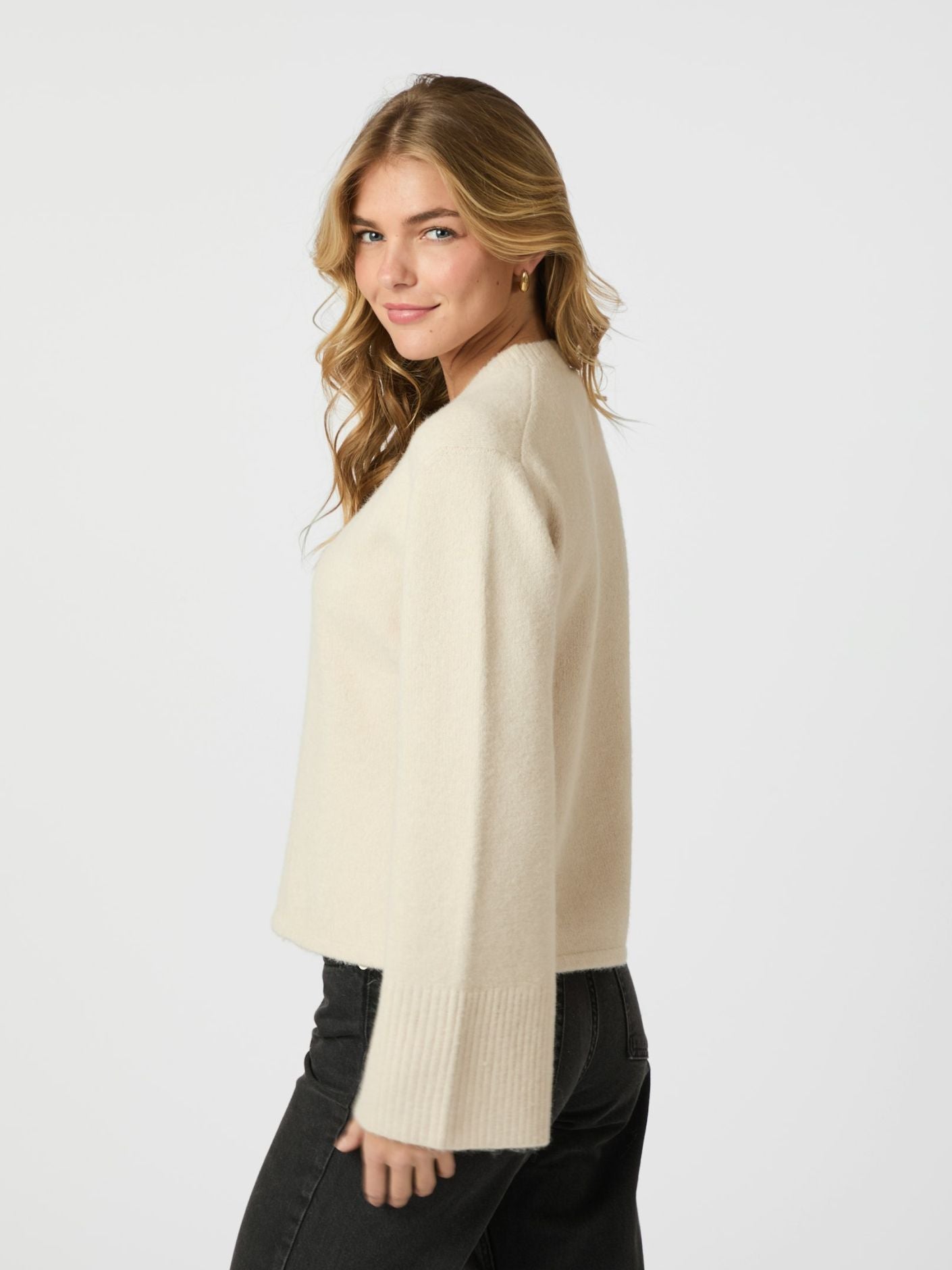 Mixie Knit Cardigan - Ivory