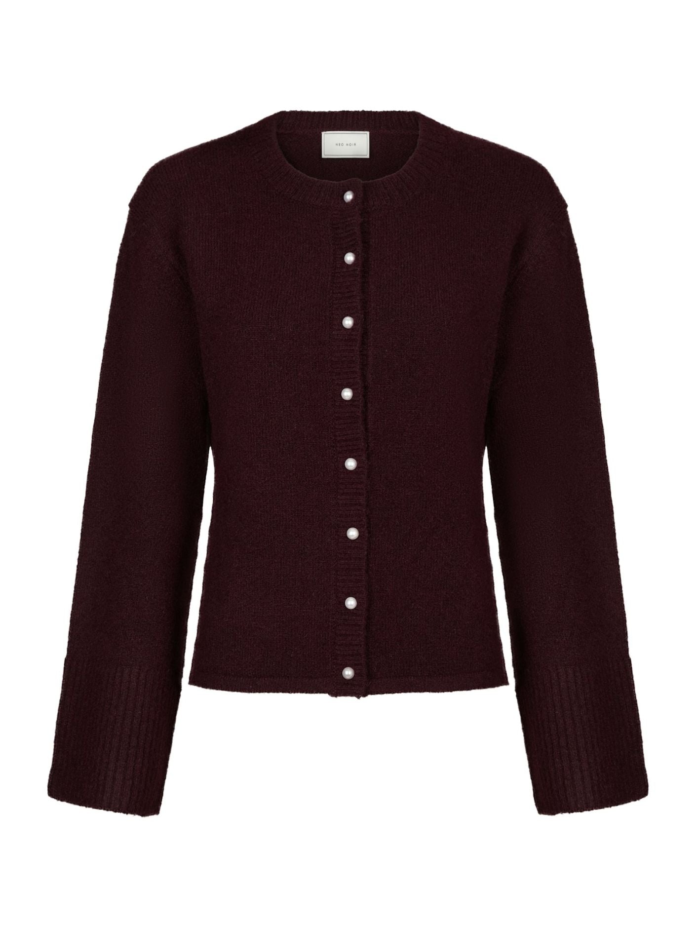 Mixie Knit Cardigan - Wine