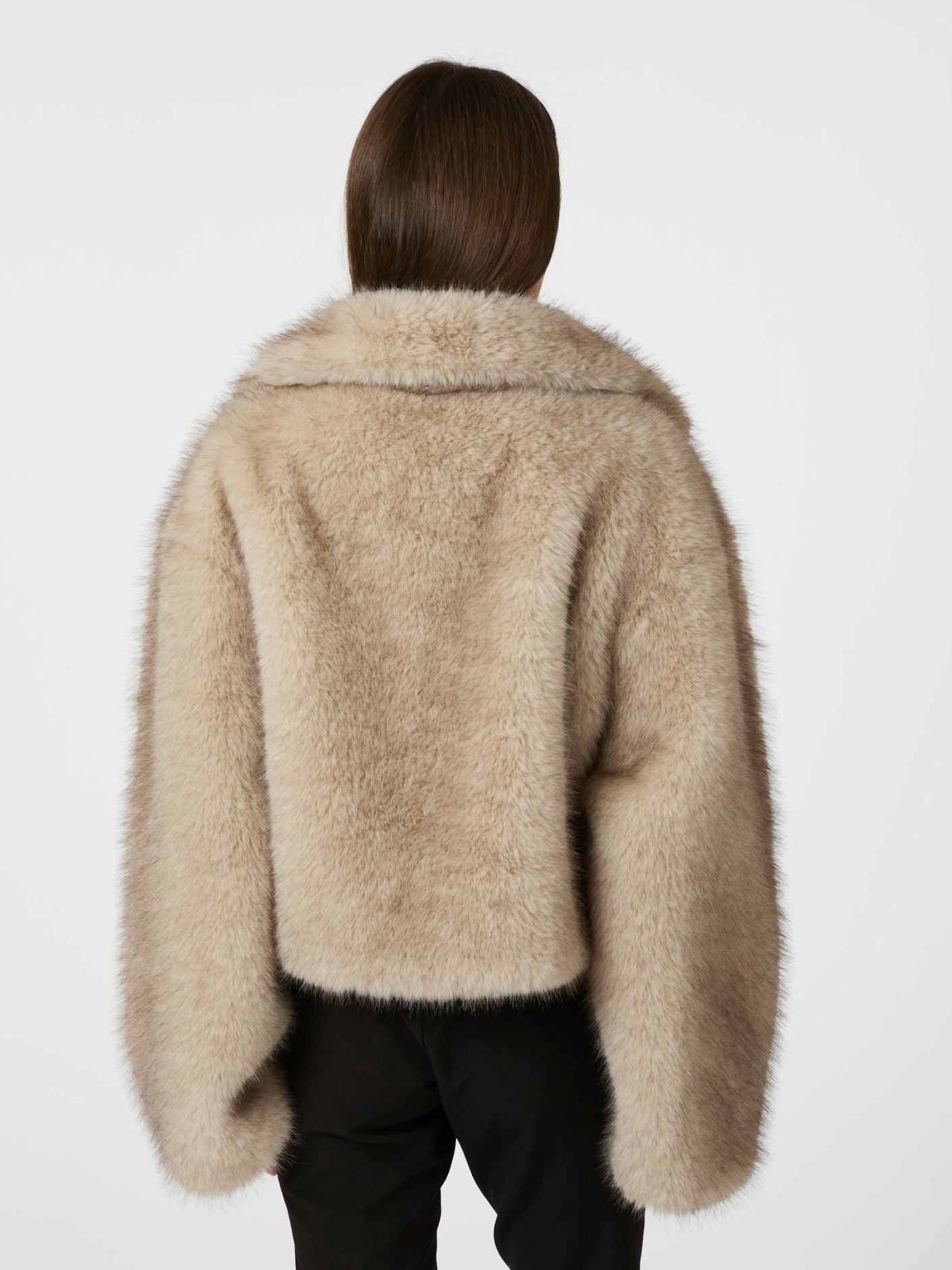 Steff Faux Fur Jacket - Beige