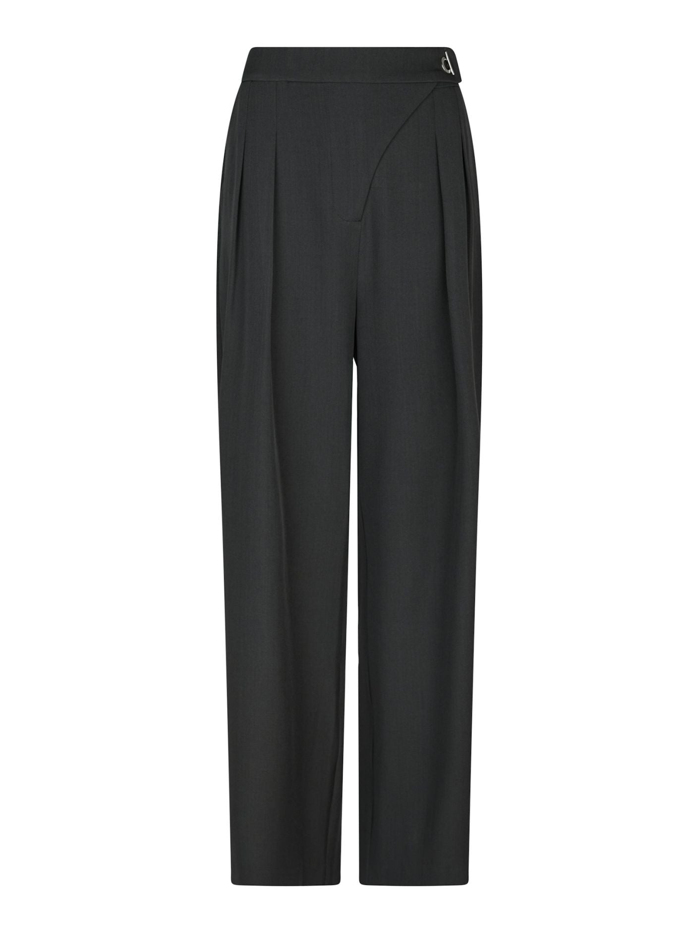 Zalka Eyelet Pants - Dark Grey