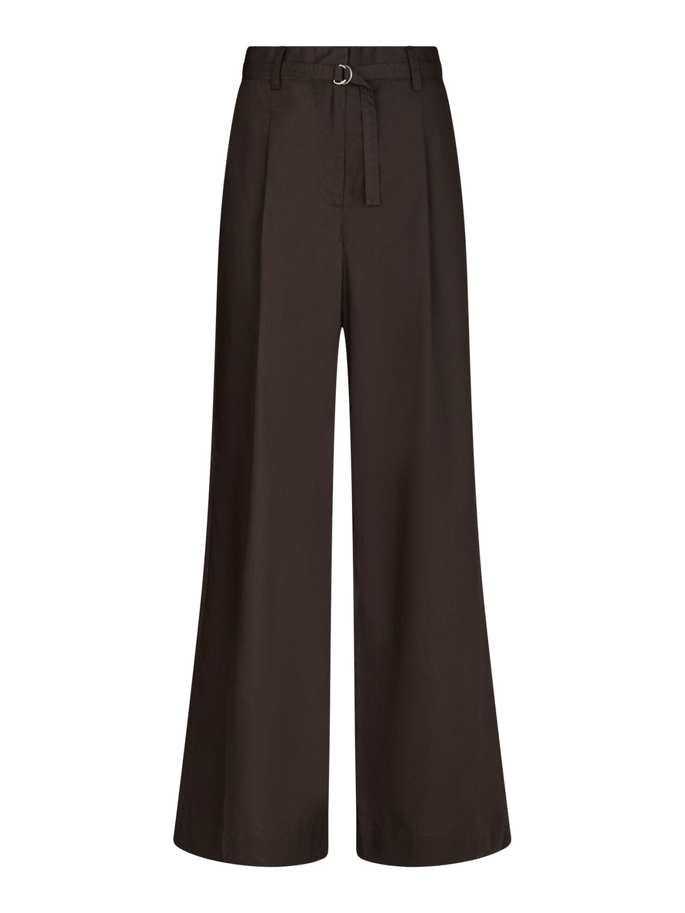 Malba Poplin Pants - Dark Brown