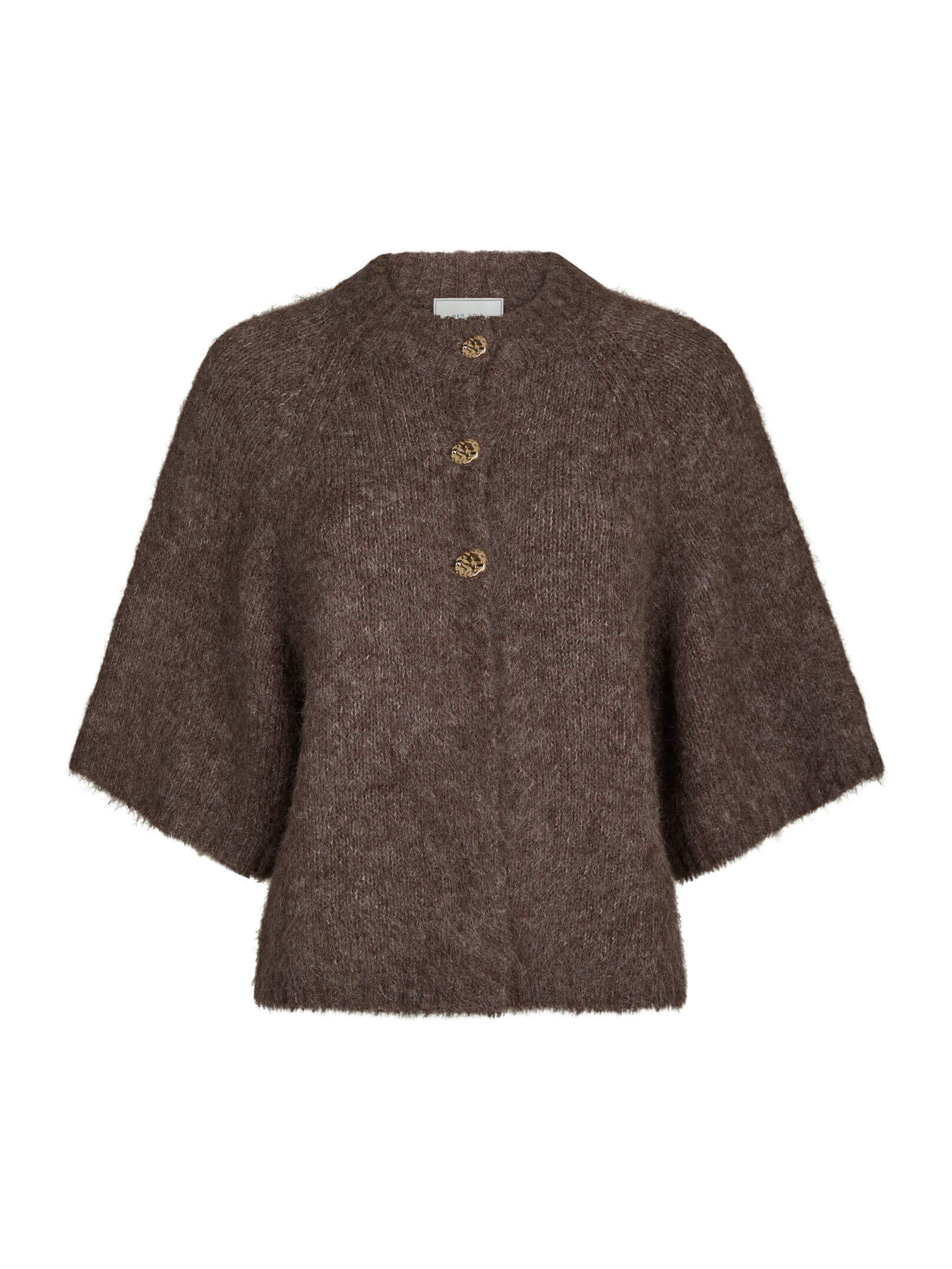 Benuta Fluffy Knit Cardigan - Light Brown