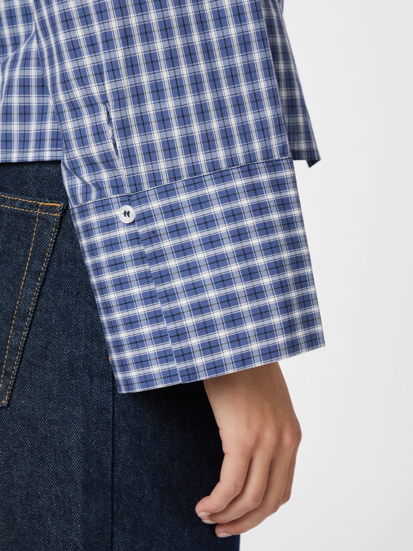 Rosa Check Shirt - Dark Blue