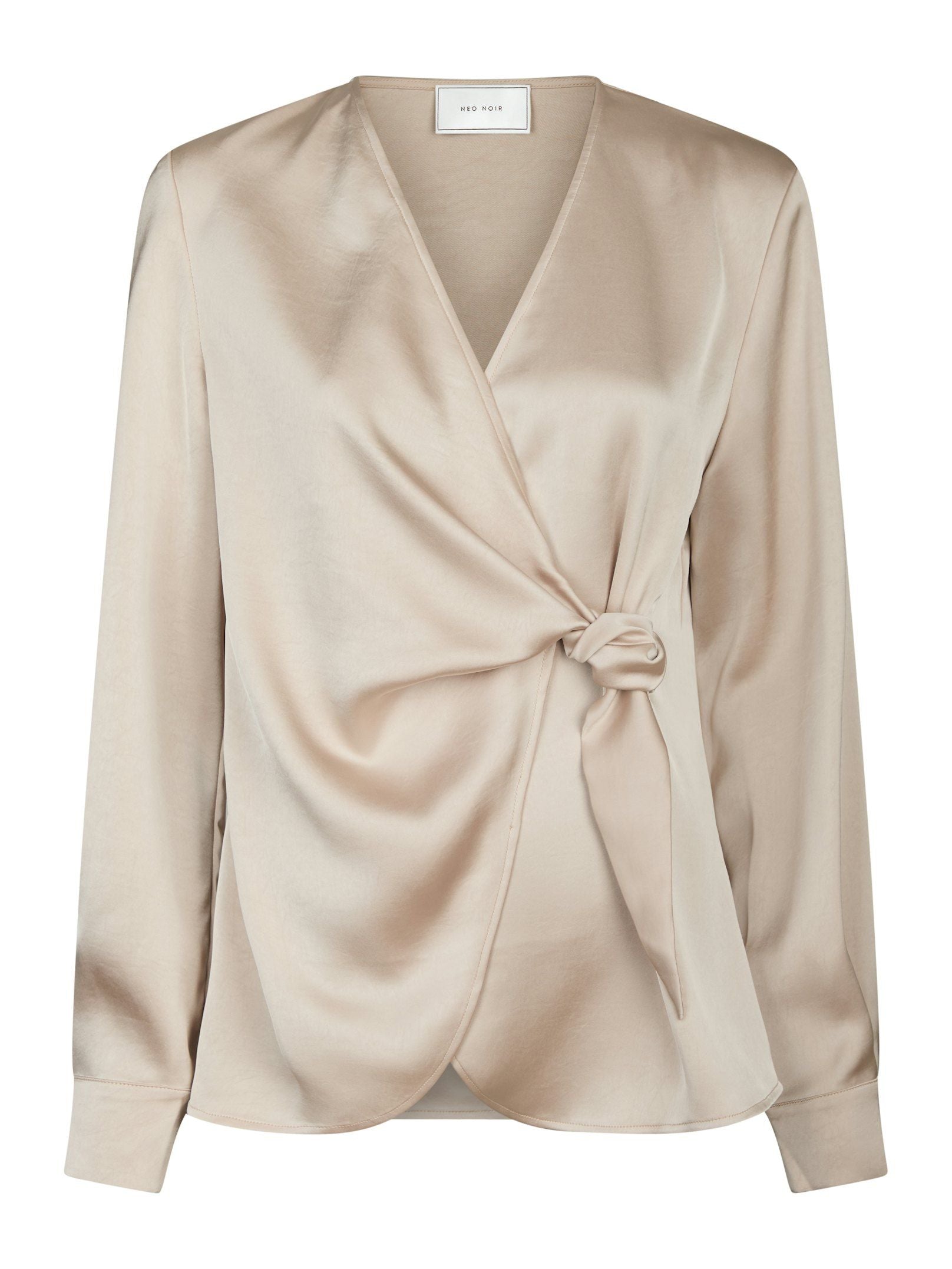 Petris Heavy Sateen Blouse - Champagne