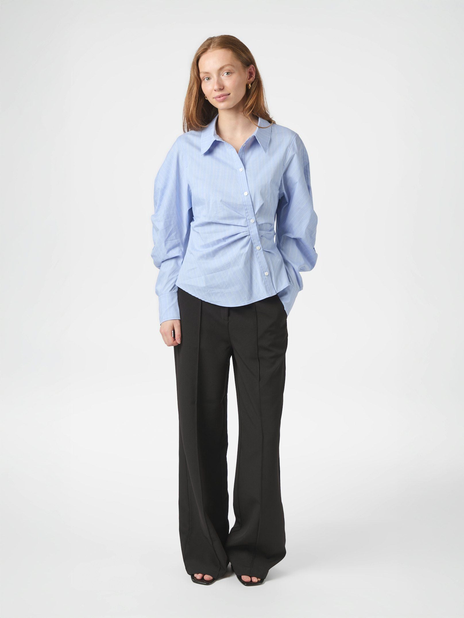 Neoella Flannel Shirt - Light Blue