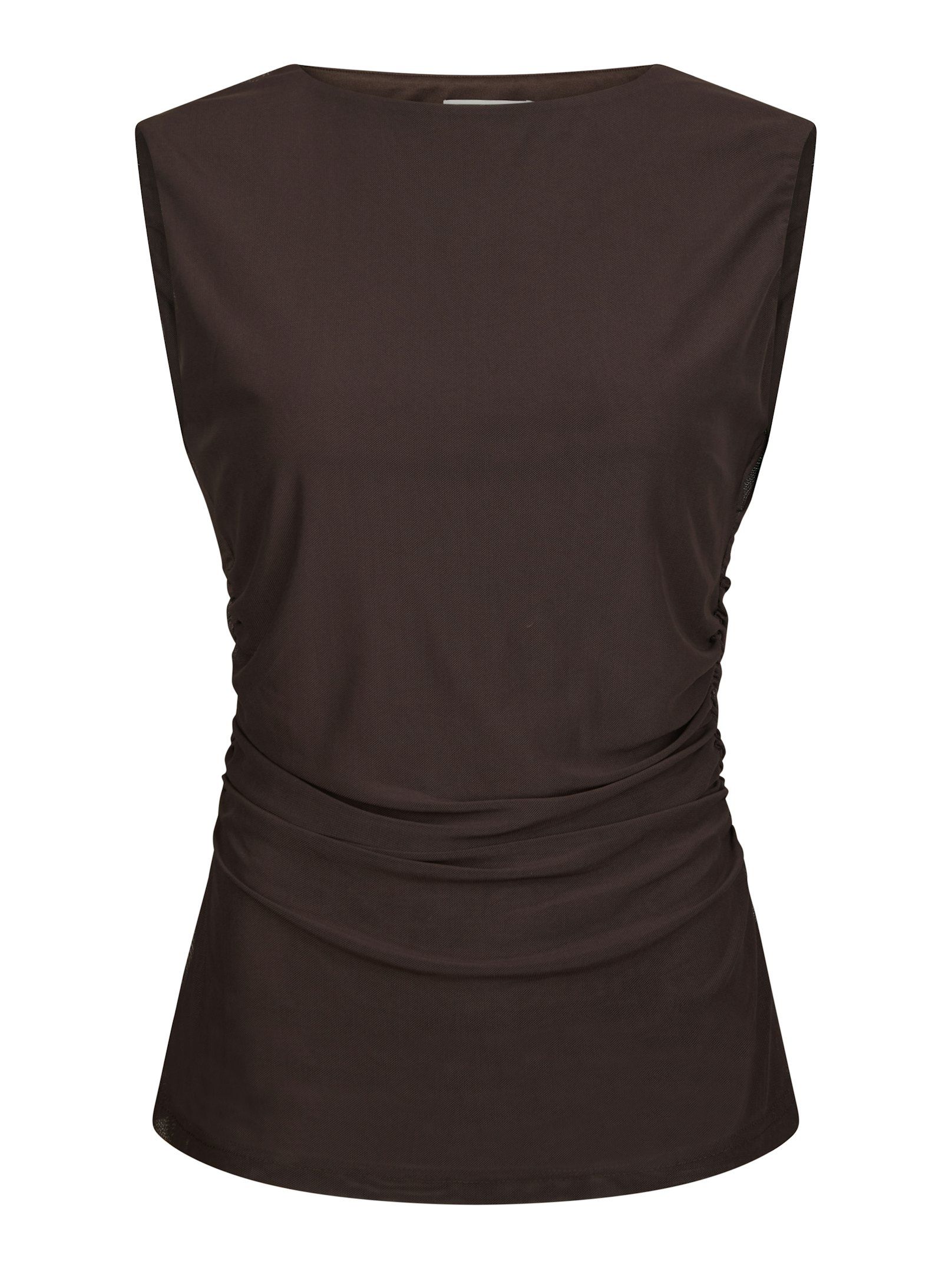 Liblana Mesh Top - Dark Brown