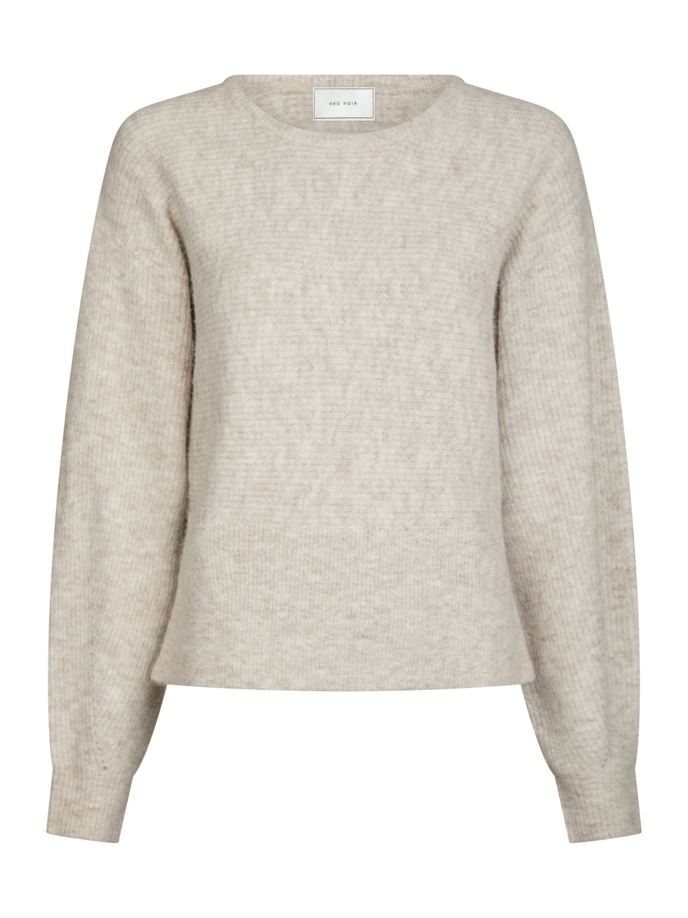 Turuna Structure Knit Blouse - Sand Melange