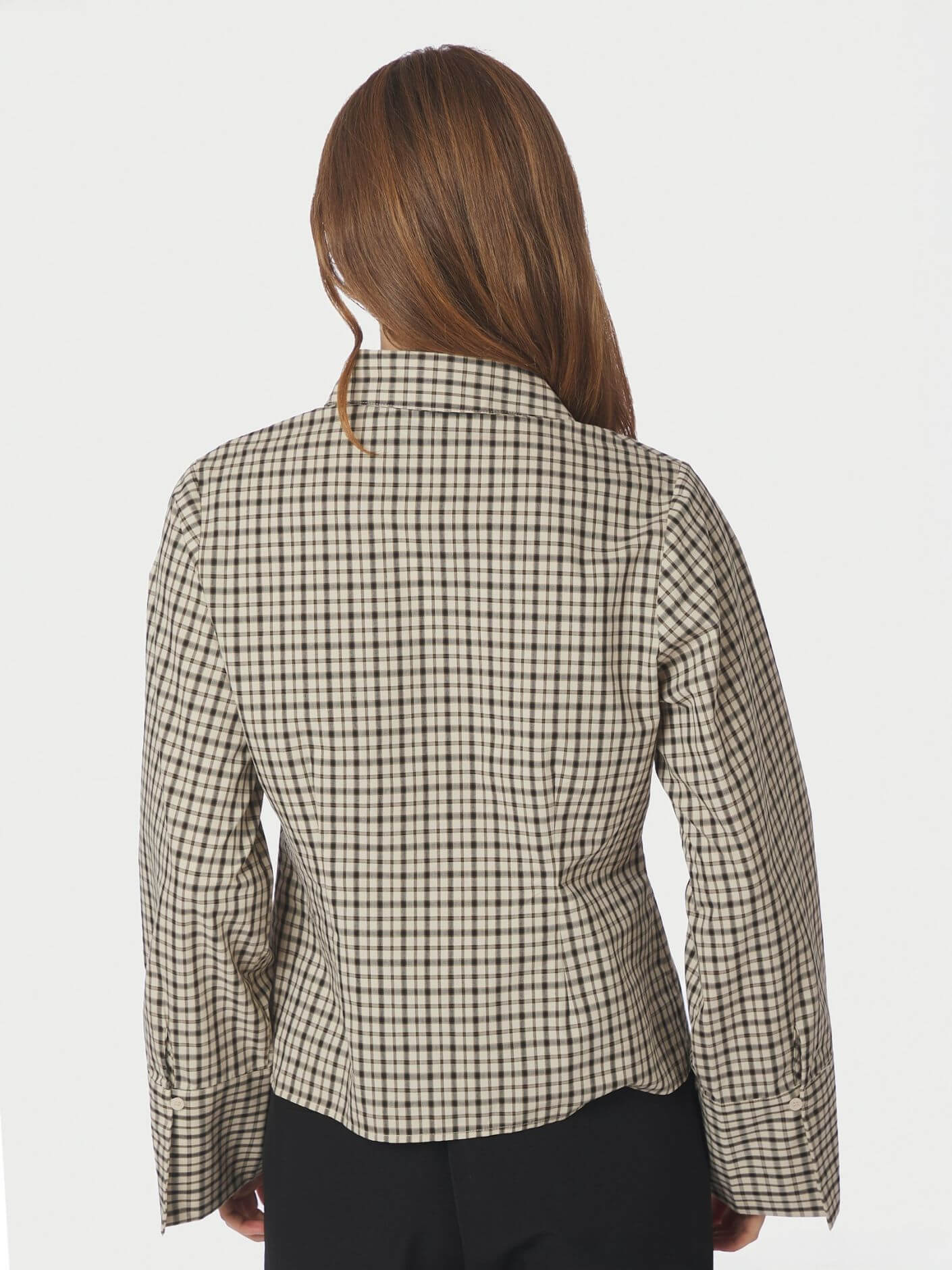Rosa Checked Shirt - Beige