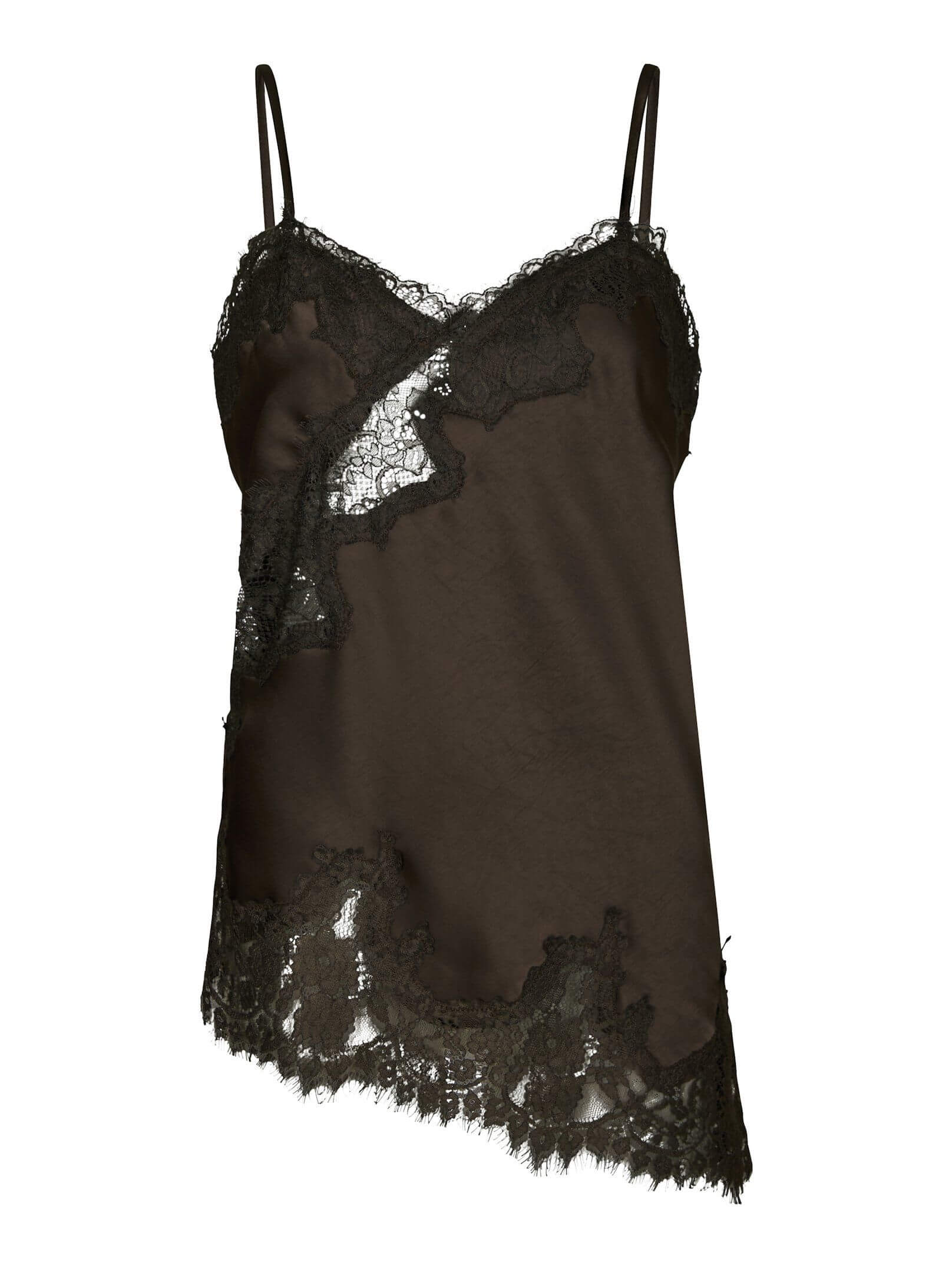 Viole Lace Top - Dark Brown