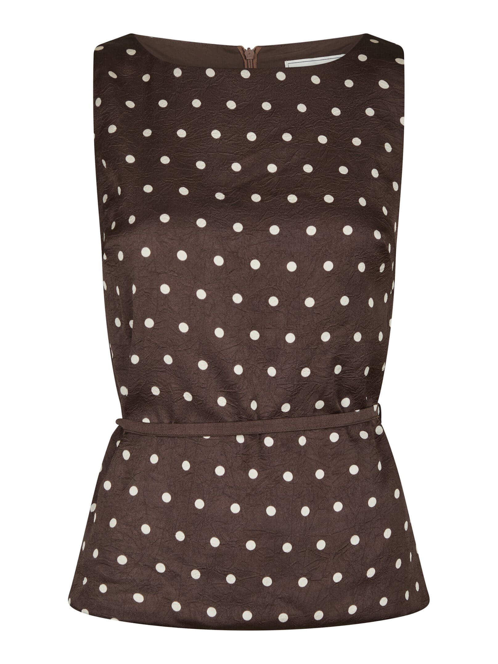 Nassa Big Dot Top - Dark Brown
