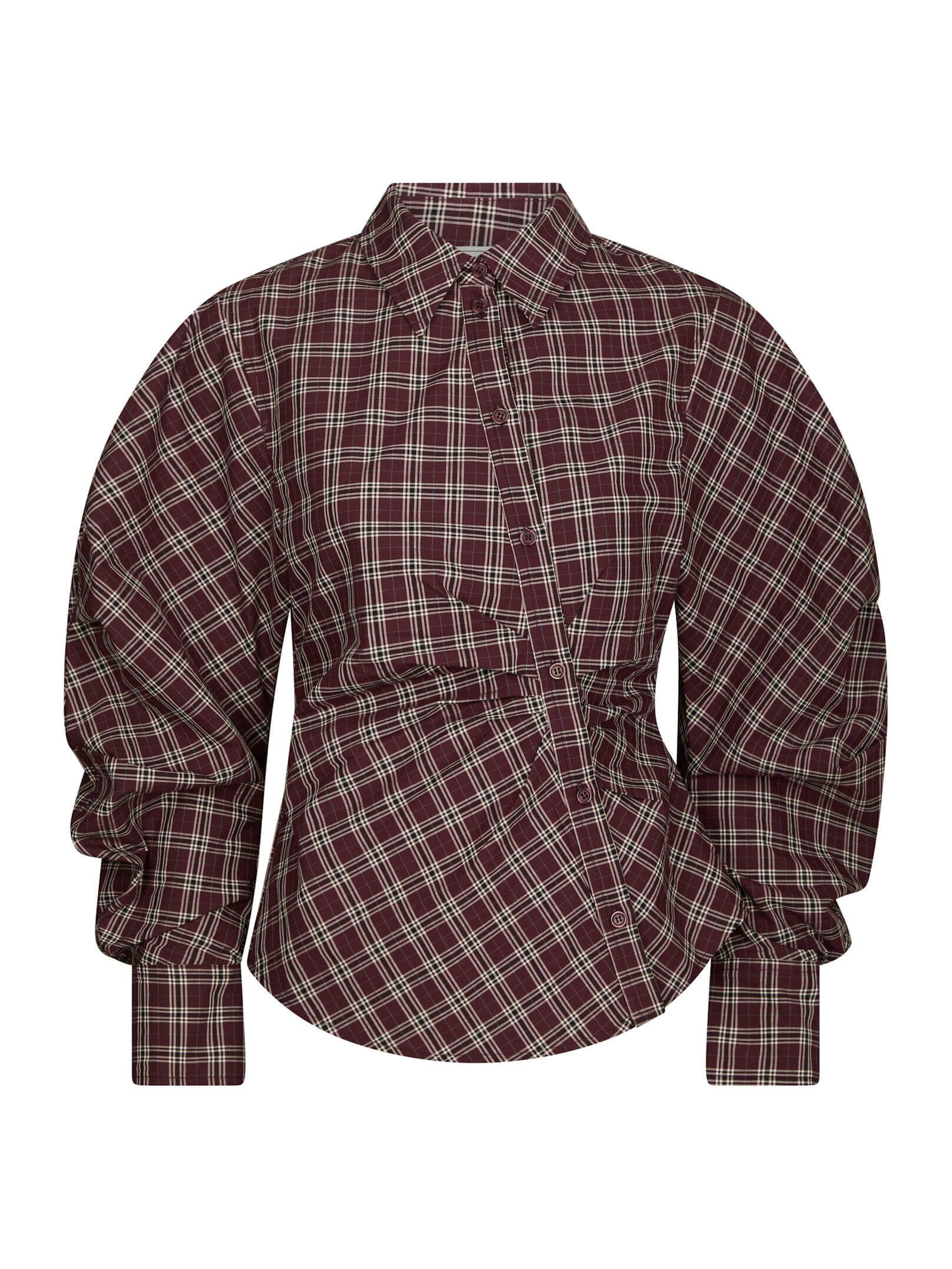 Neoella Medium Check Shirt - Plum
