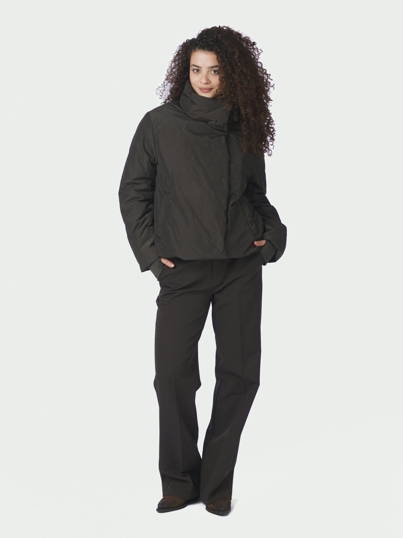 Una Clean Jacket - Dark Brown