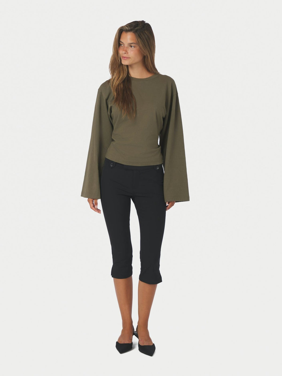 Shawnee Capri Stretch Pants - Black