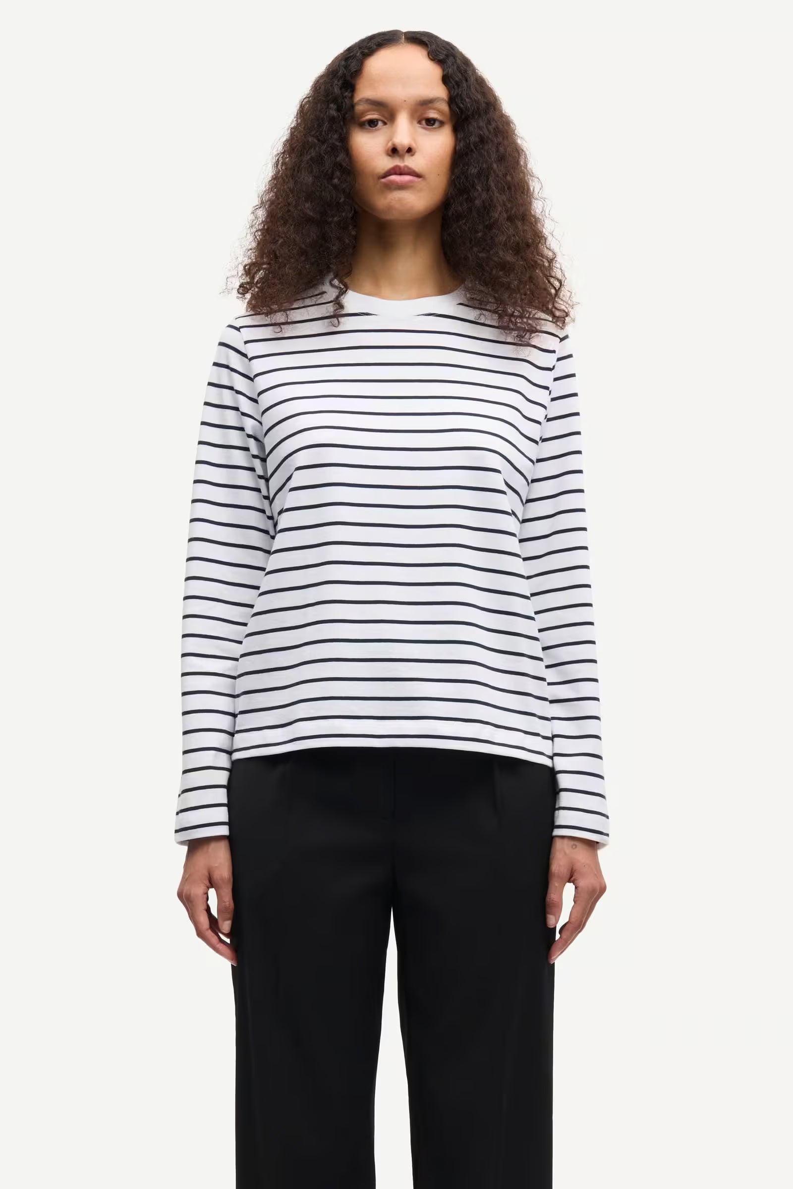 Sacamino LS T-Shirt - Salute Stripe