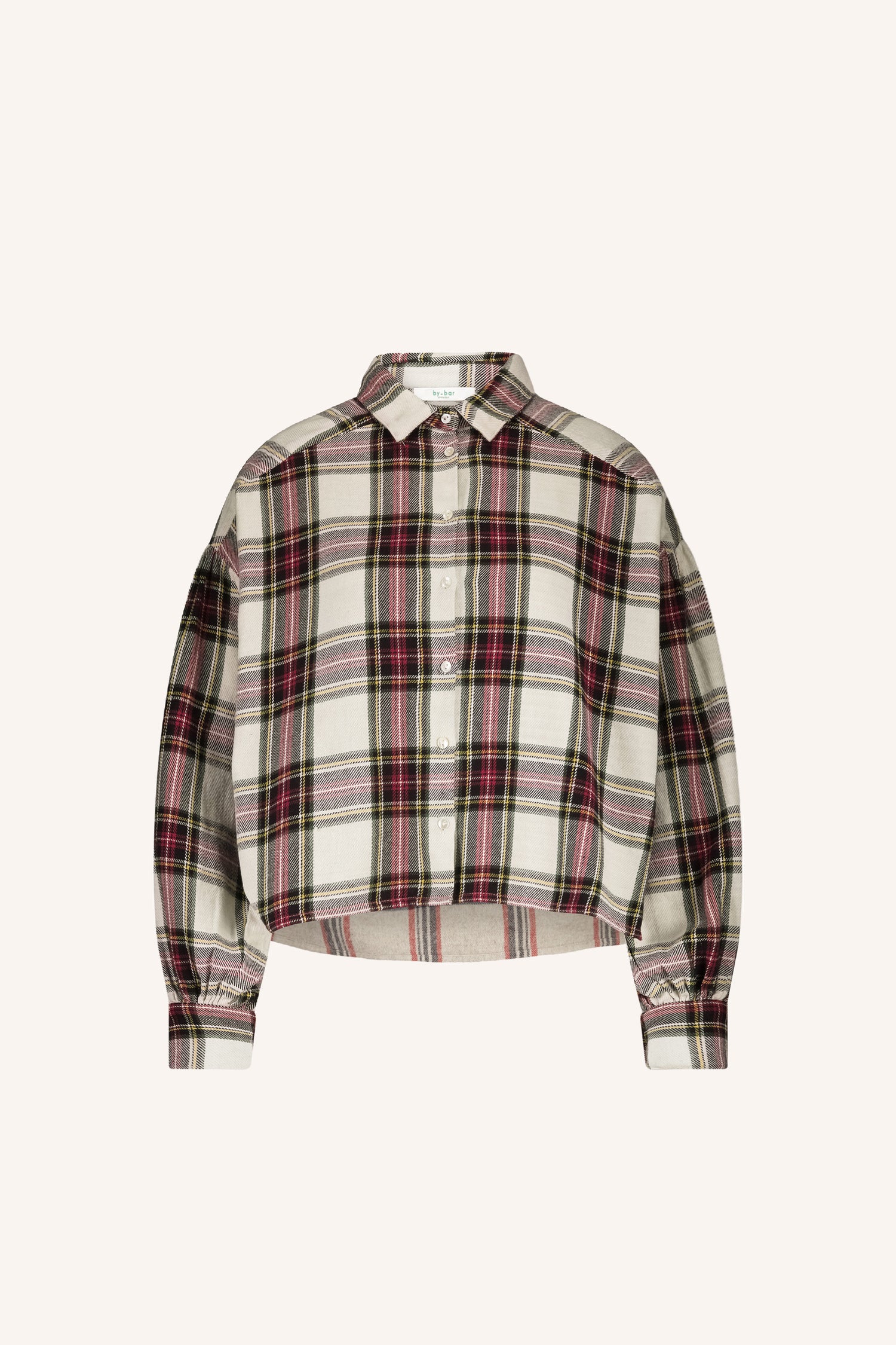 Sarah Short Check Blouse - Tartan Check
