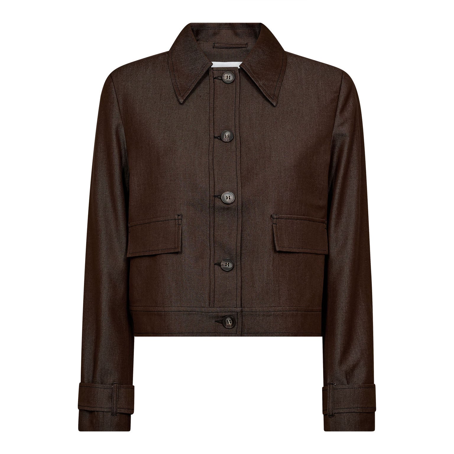 TerryCC Denim Jacket - Dark Brown