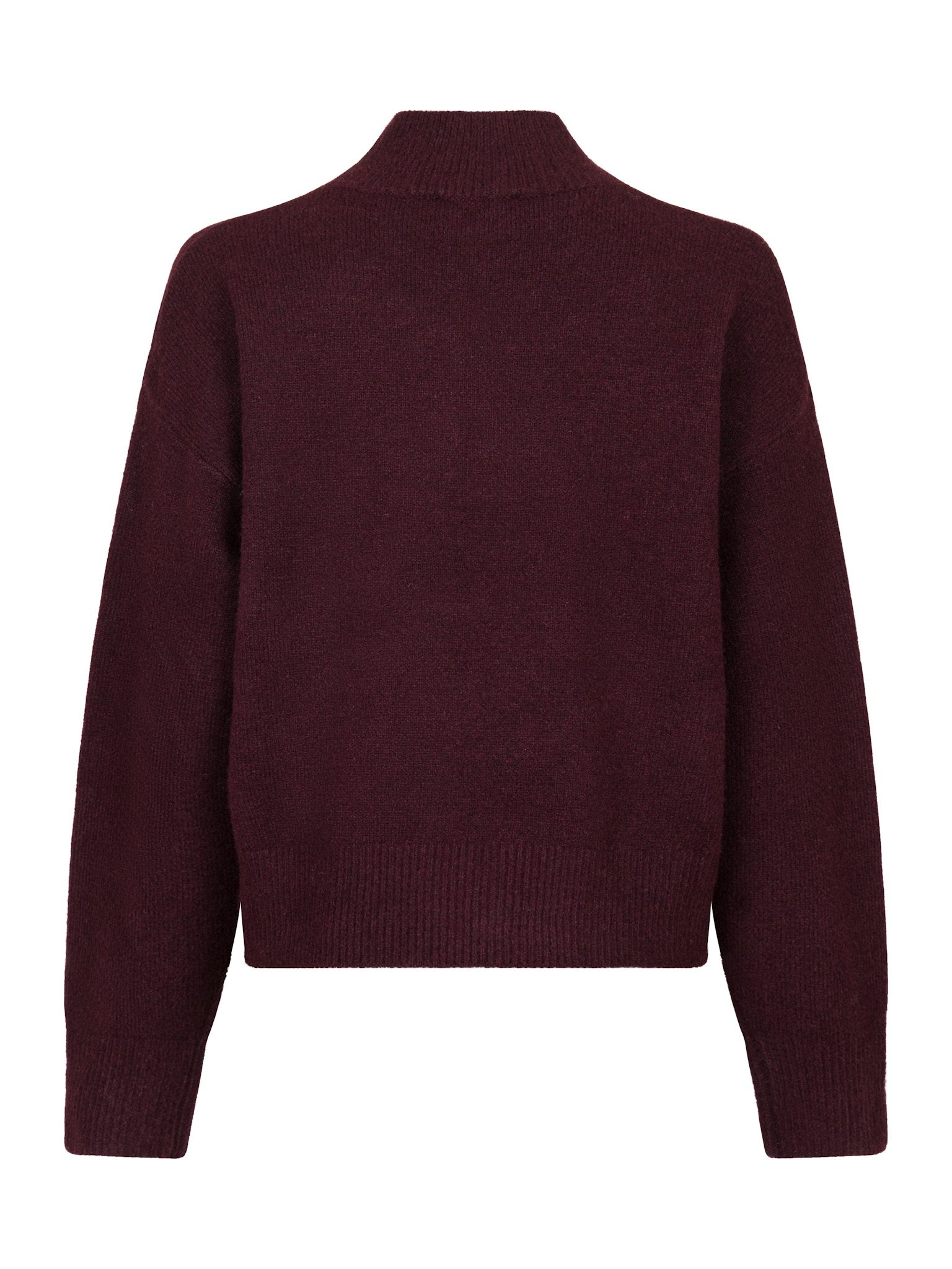 Paulina Knit Blouse - Wine
