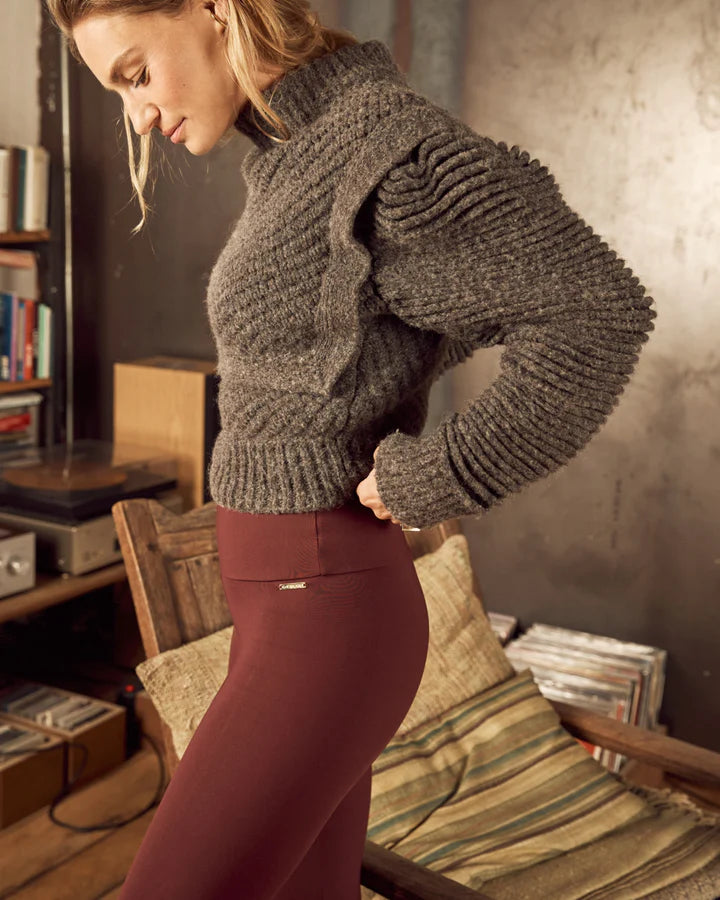Classic Leggings High Waistband - Bordeax