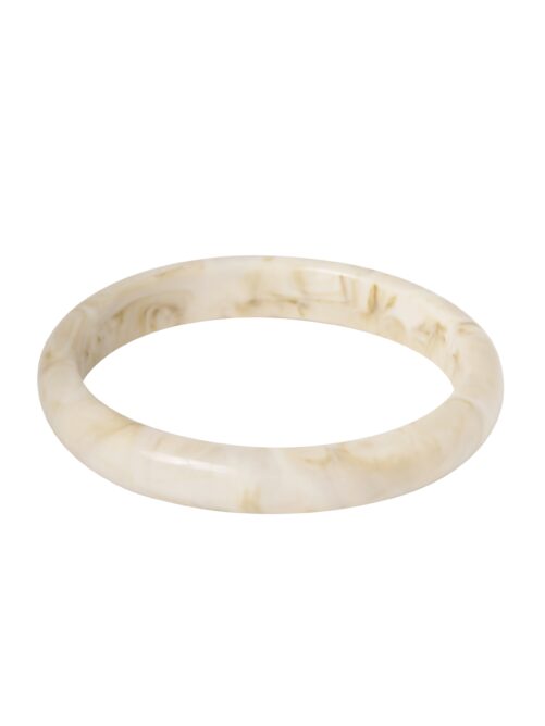 Bangle Gelakte Hars - Wit Melee